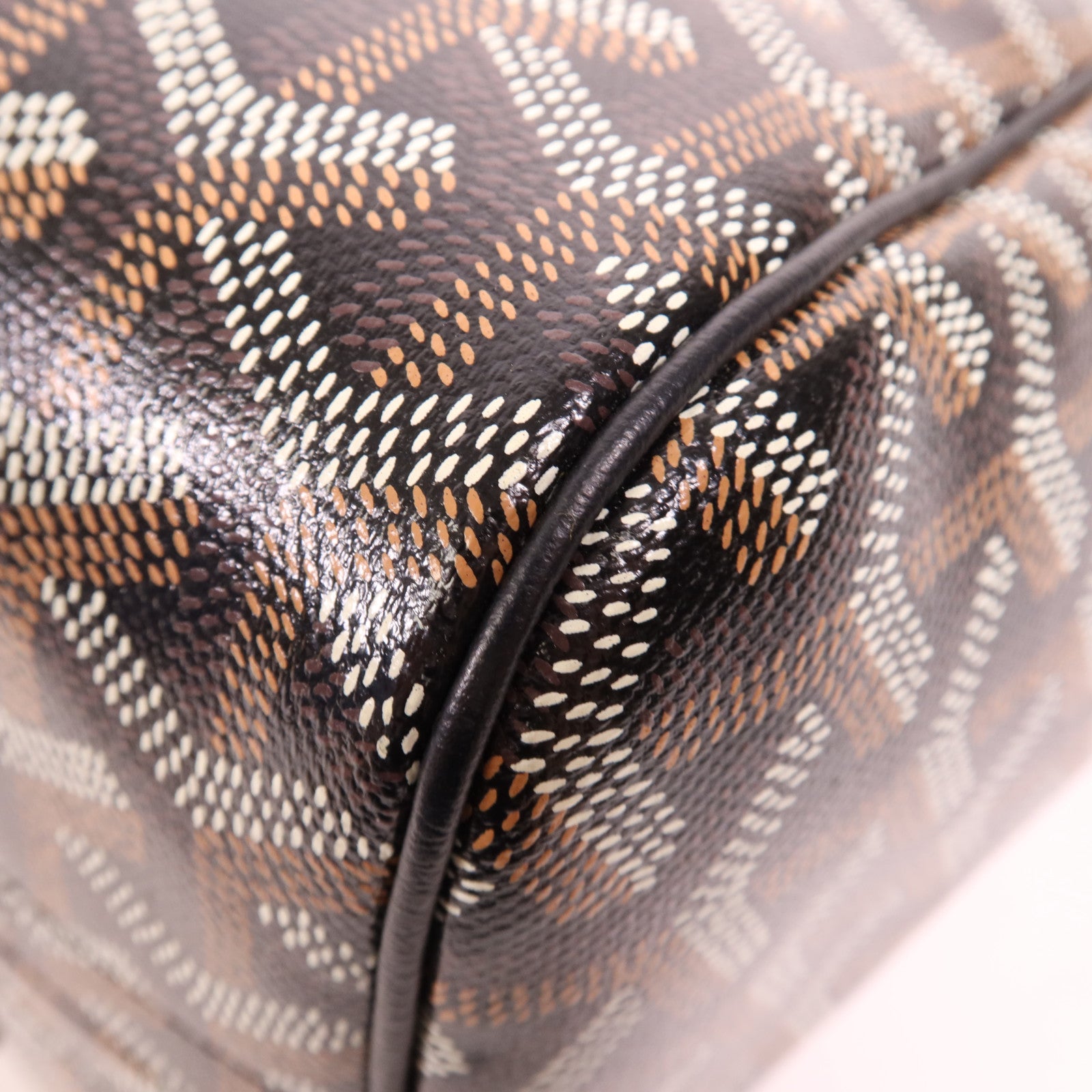 GOYARD 塗層帆布Rouette Souple PM銀扣肩背袋