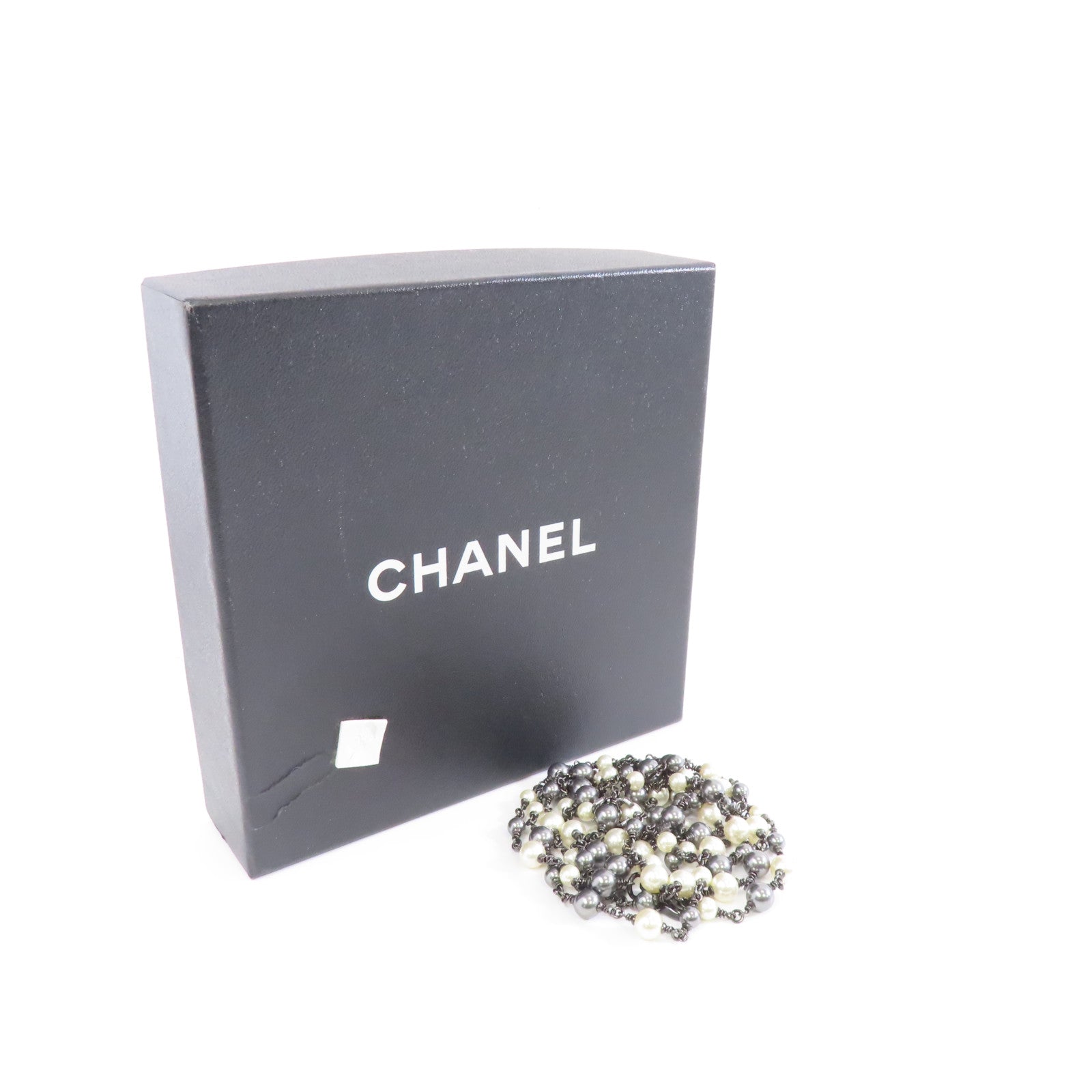 CHANEL 【激減優惠】金屬Necklace項鍊白色/銀色