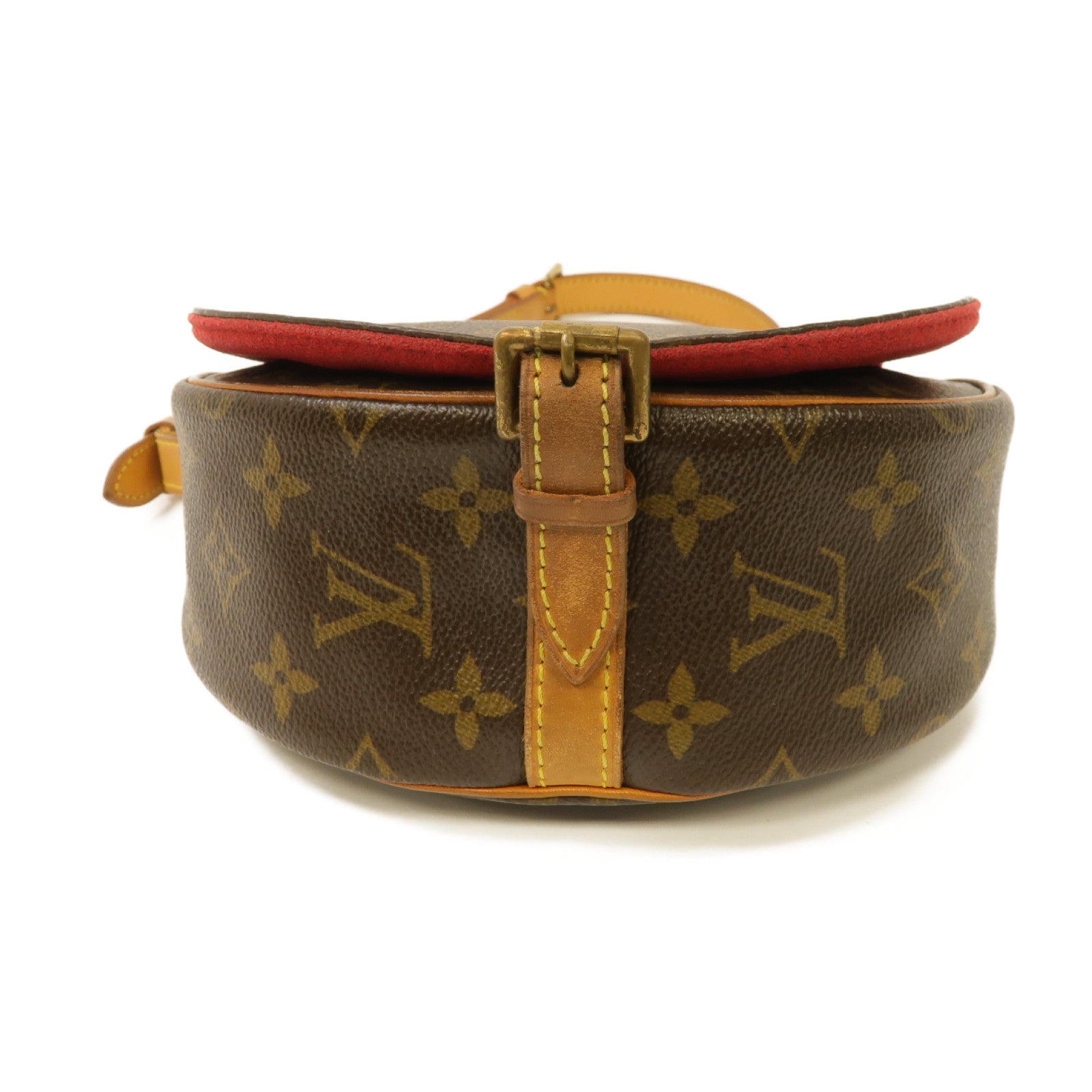 LOUIS VUITTON Monogram Tambourine金扣肩背袋棕色