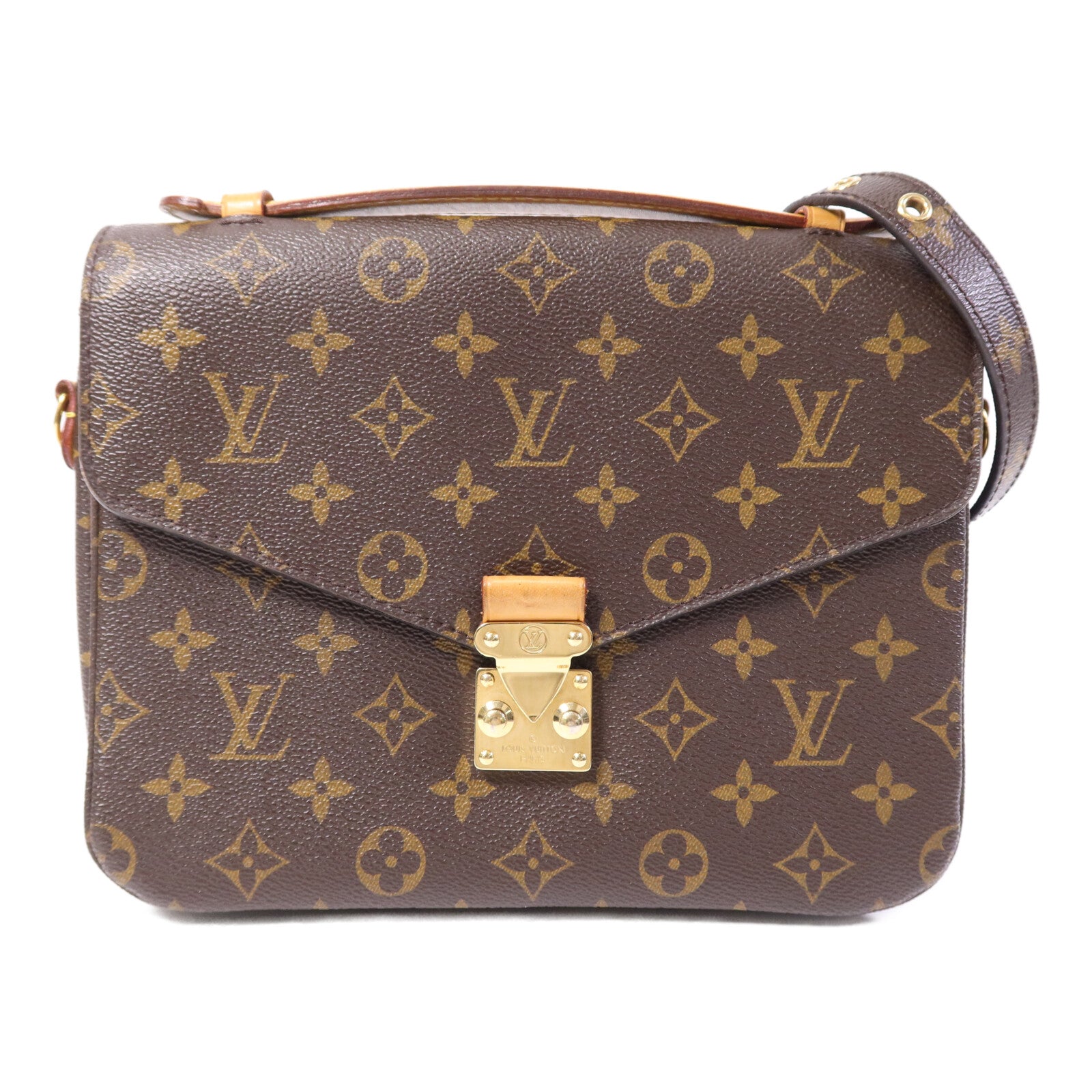 LOUIS VUITTON Monogram Pochette Metis MM金扣手挽肩背兩用袋