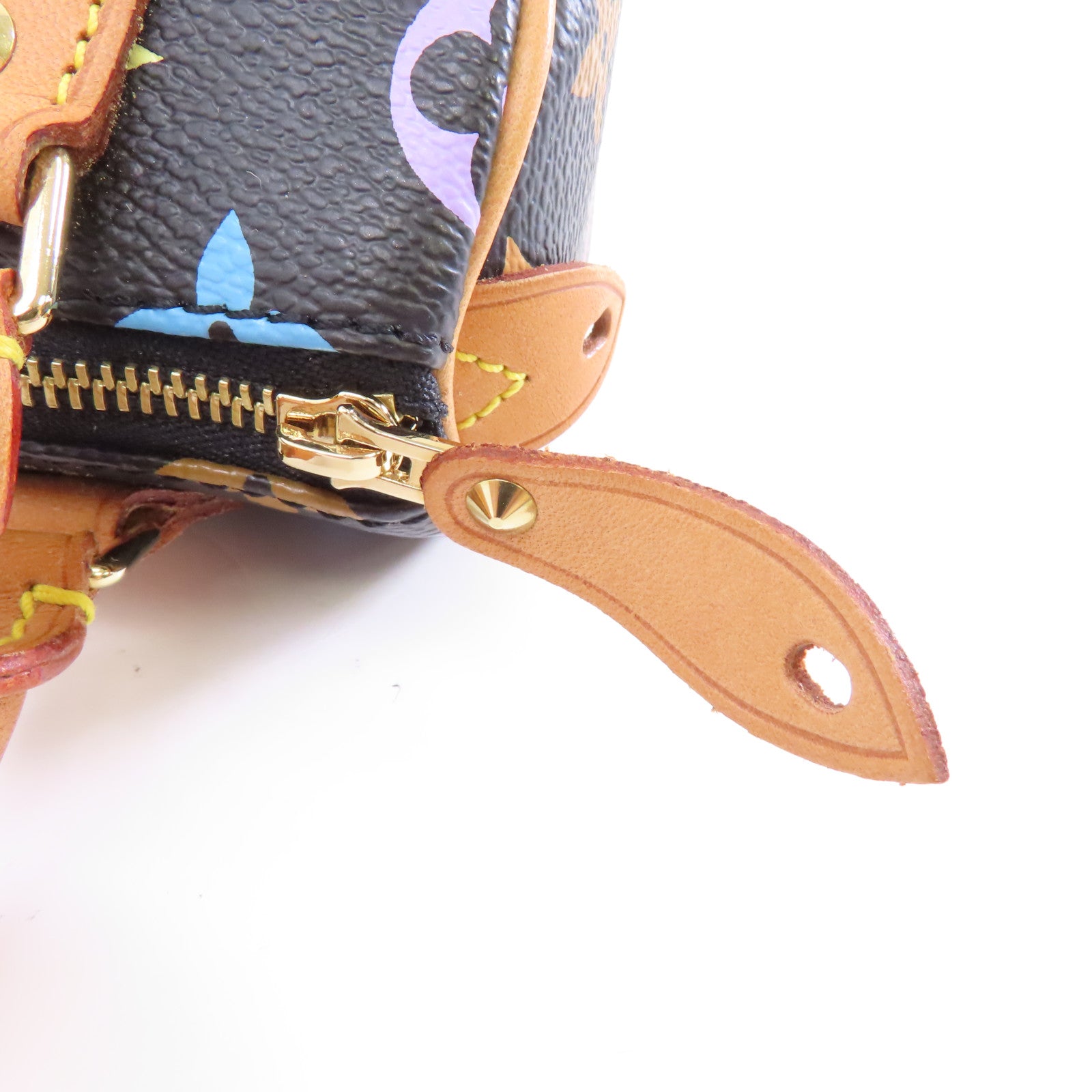 LOUIS VUITTON Monogram Multicolore Mini Speedy金扣手挽袋黑色
