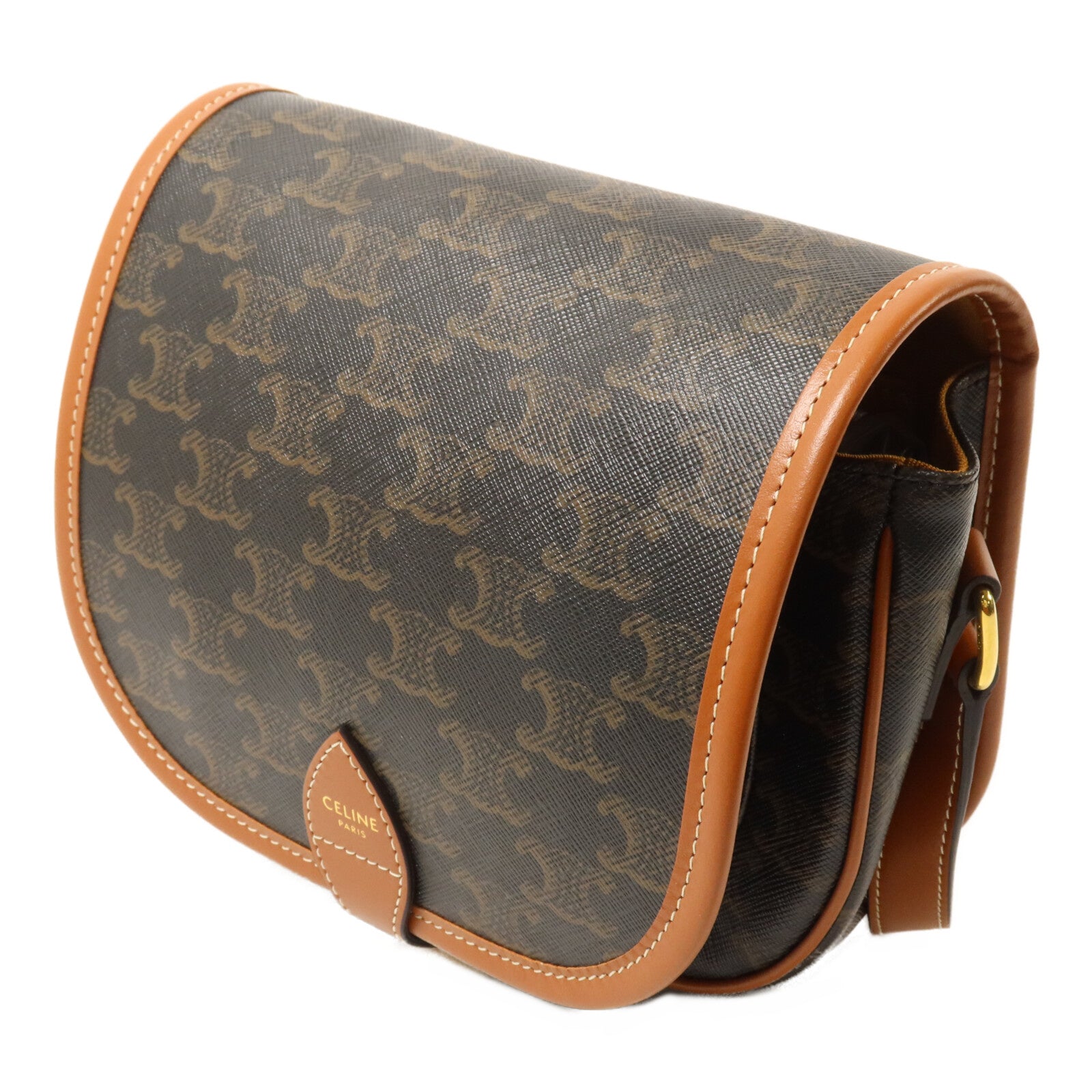 CELINE 塗層帆布Medium Folco肩背袋
