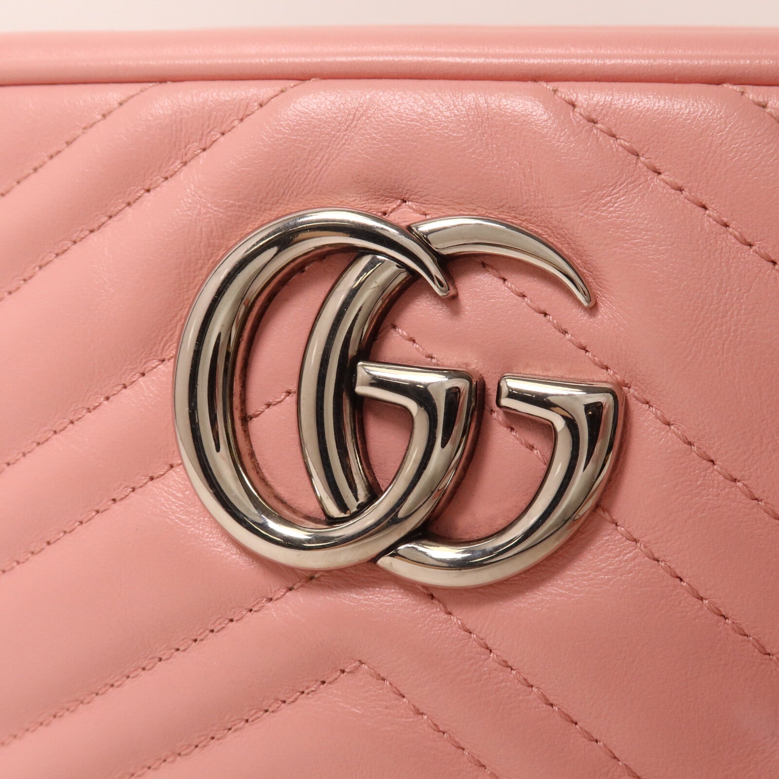 GUCCI 牛皮皮革GG Marmont Small鏈帶肩背袋
