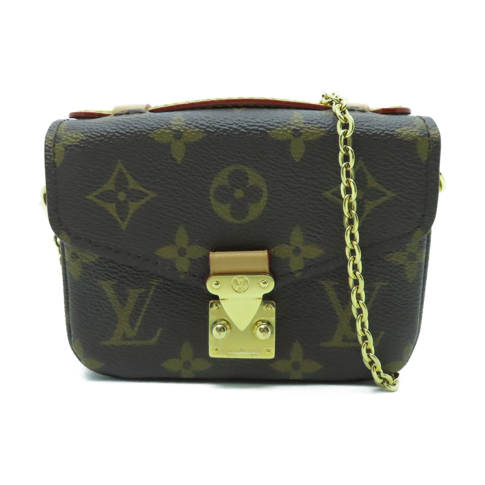 LOUIS VUITTON 【激減優惠】Monogram Micro Metis金扣手挽肩背兩用袋啡色
