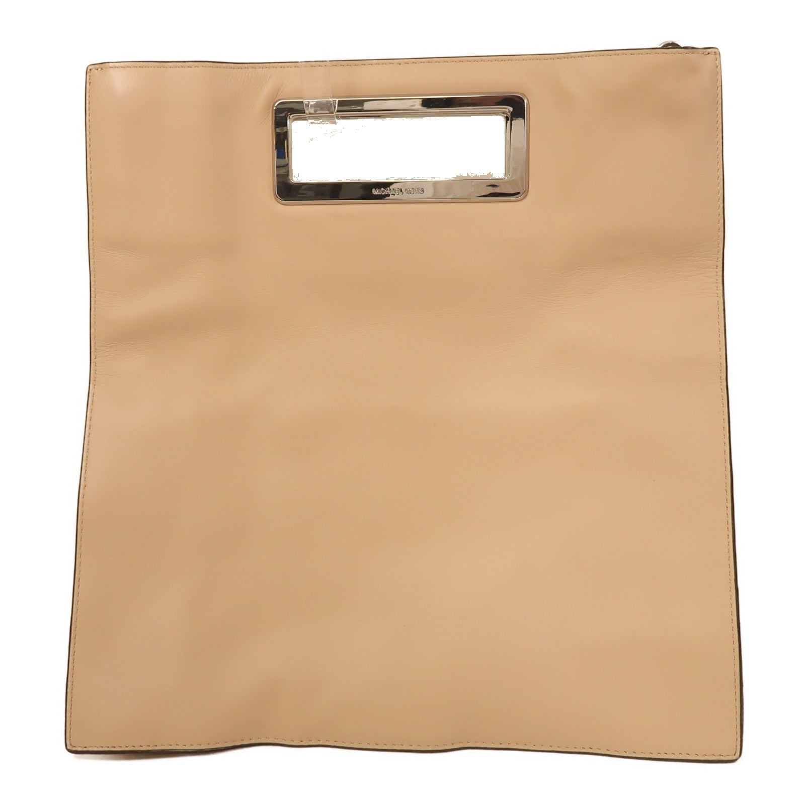 Michael Kors 牛皮皮革2 Way Shoulder銀扣手挽肩背兩用袋粉紅色