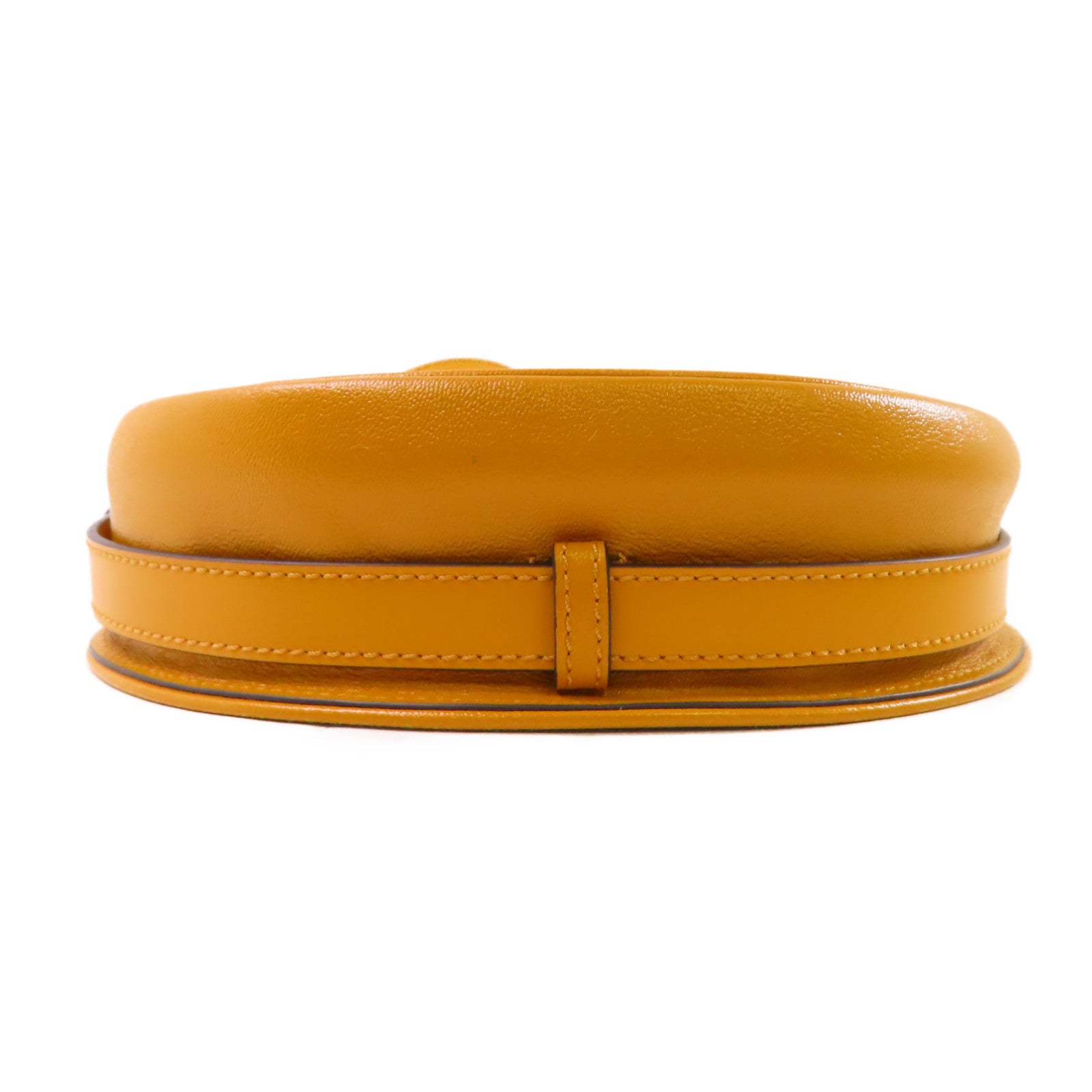 GUCCI GG Padlock Shoulder Bag Coated Canvas Calfskin Leather 644524 White Yellow