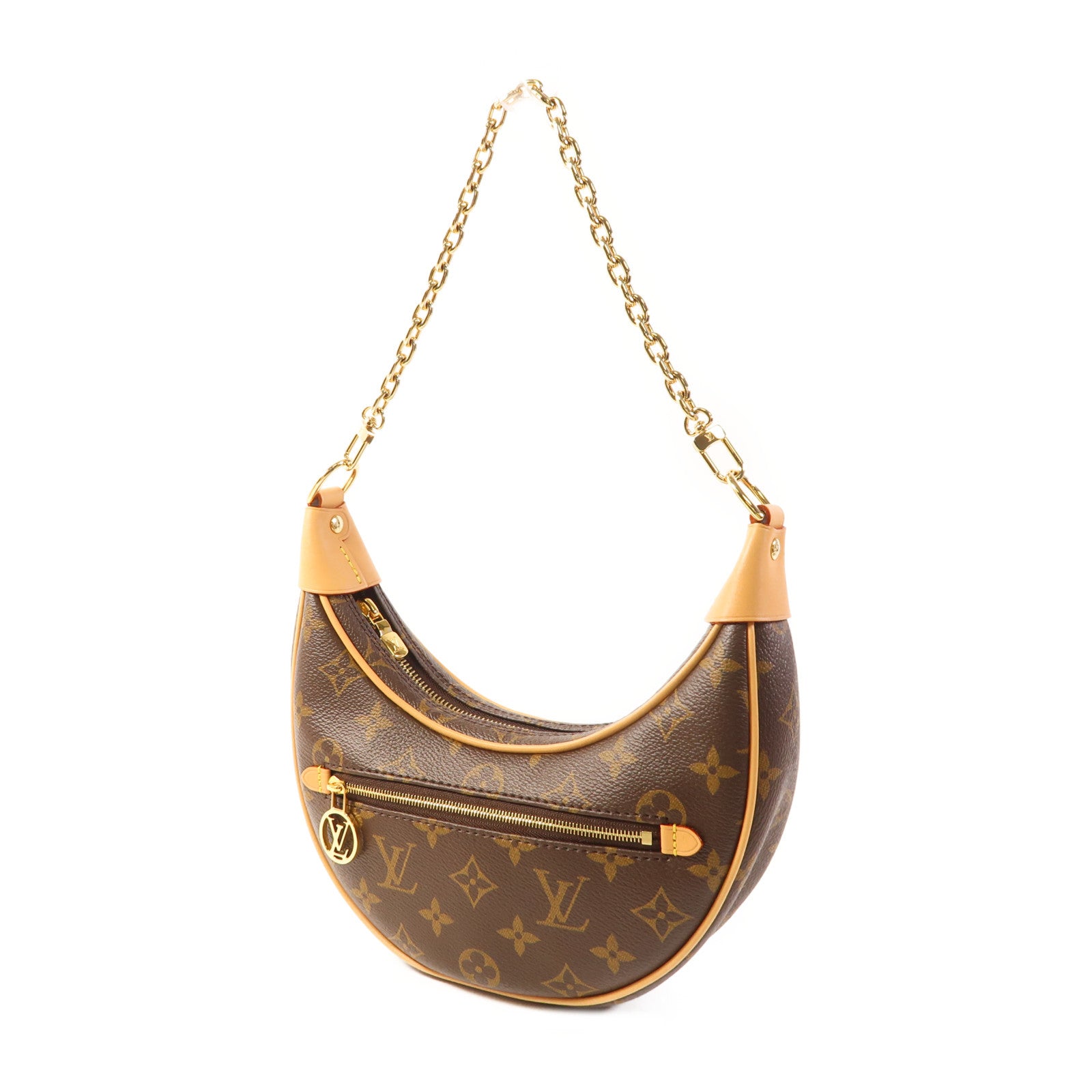 LOUIS VUITTON Monogram Loop金扣鏈帶肩背袋