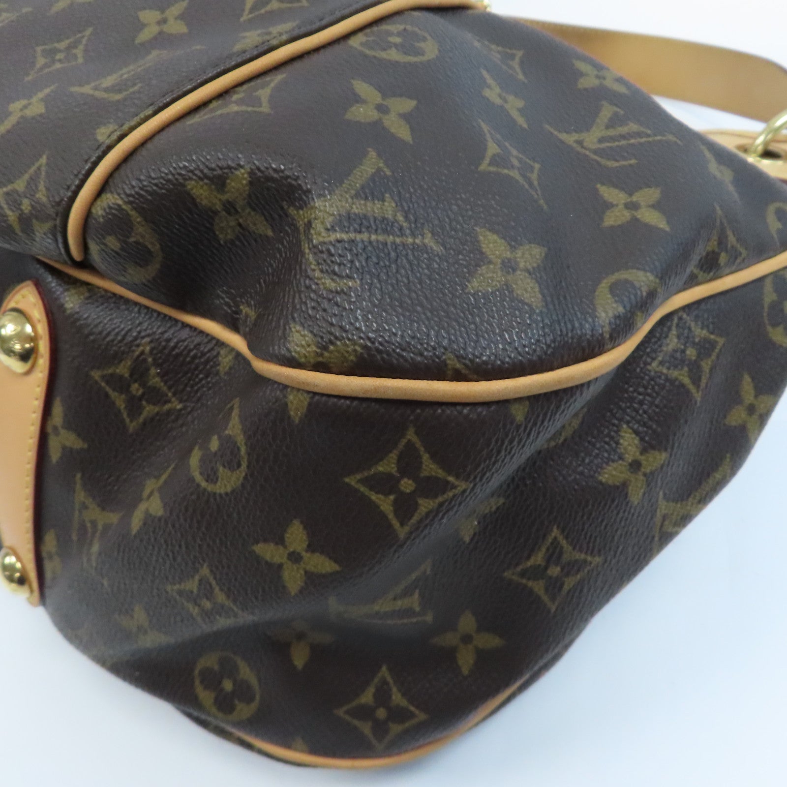 LOUIS VUITTON 【激減優惠】Monogram Galliera PM金扣肩背袋啡色