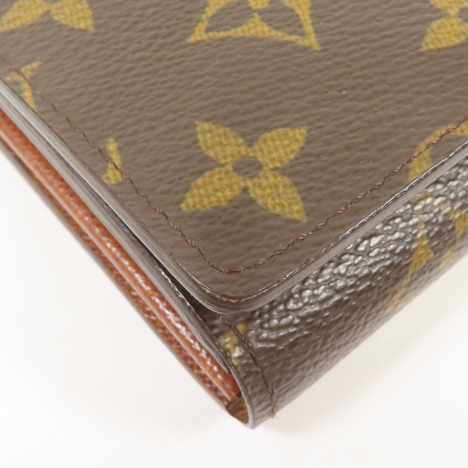 LOUIS VUITTON Monogram Porte Monnaie Tresor金扣錢包