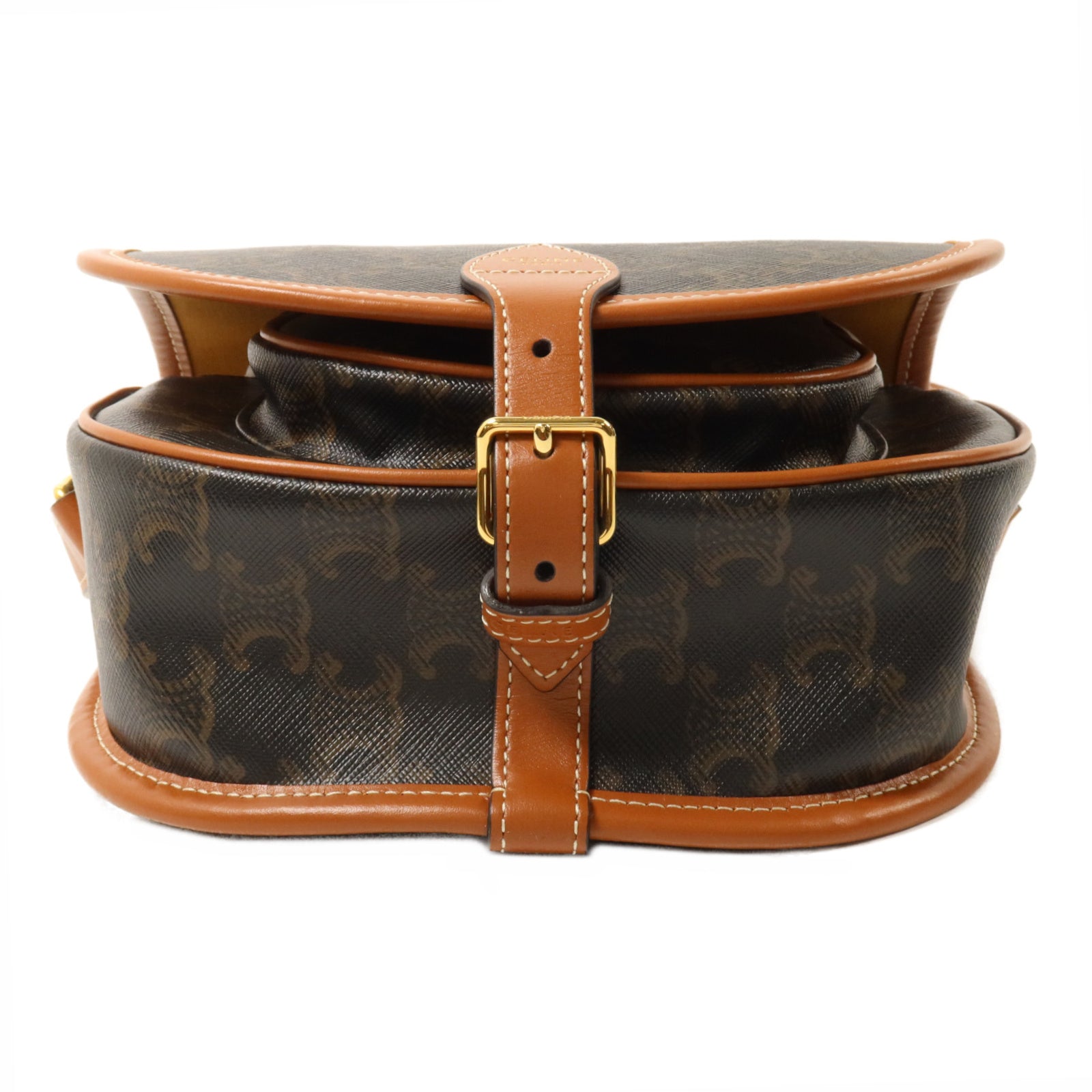 CELINE 塗層帆布Medium Folco肩背袋