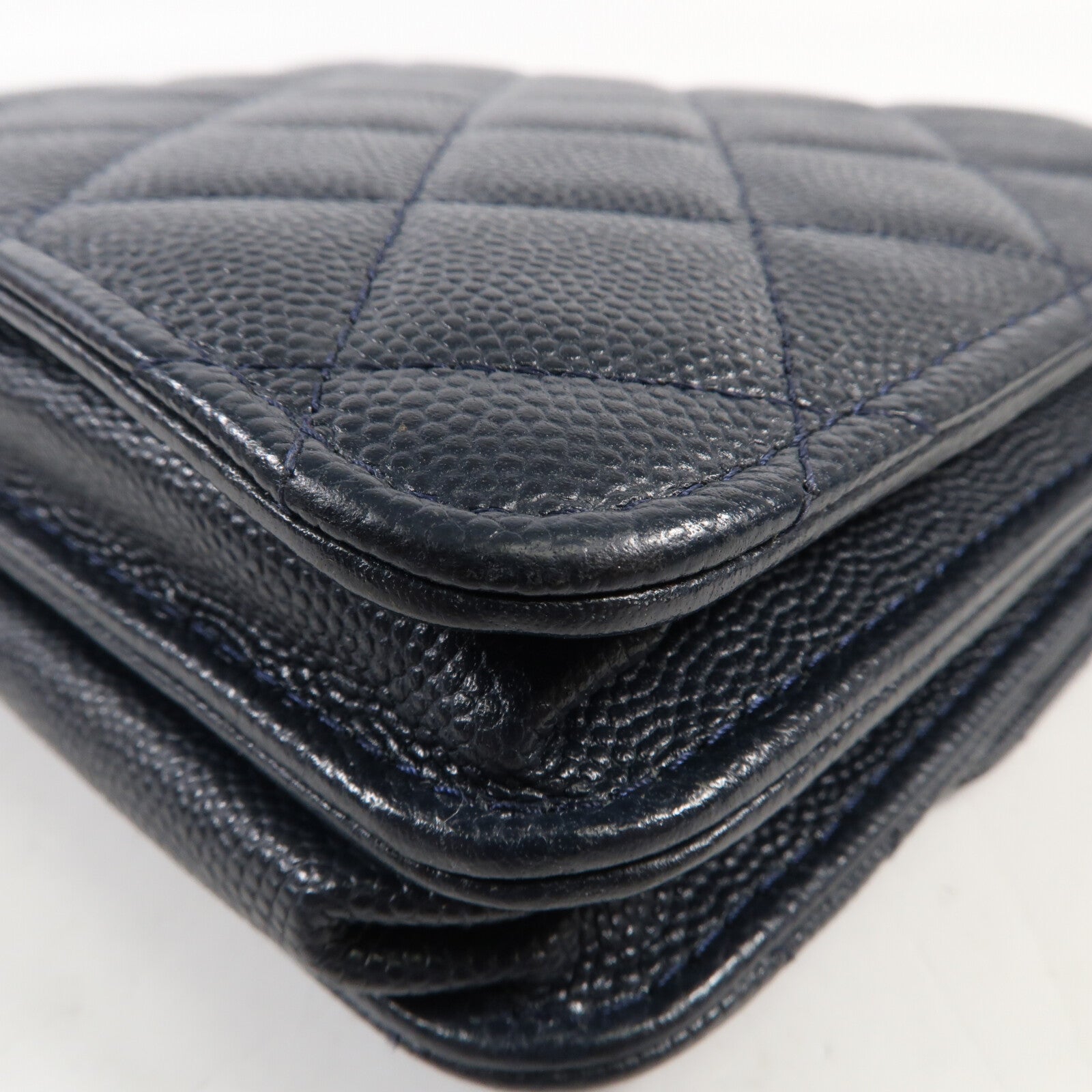 CHANEL 牛皮皮革Mini Wallet On Chain金扣鏈帶肩背袋