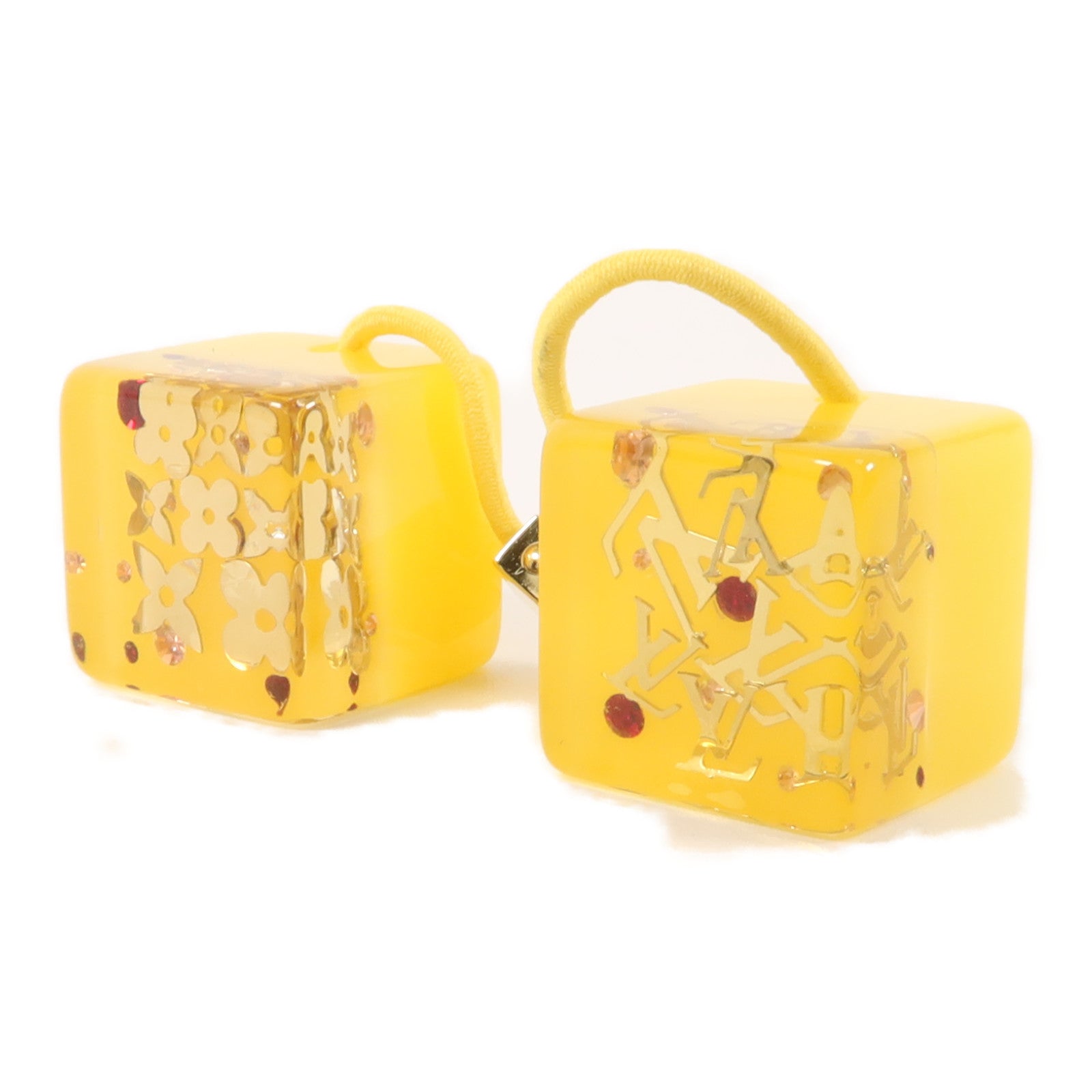 LOUIS VUITTON PVC Hair Cubes頭髮橡皮筋
