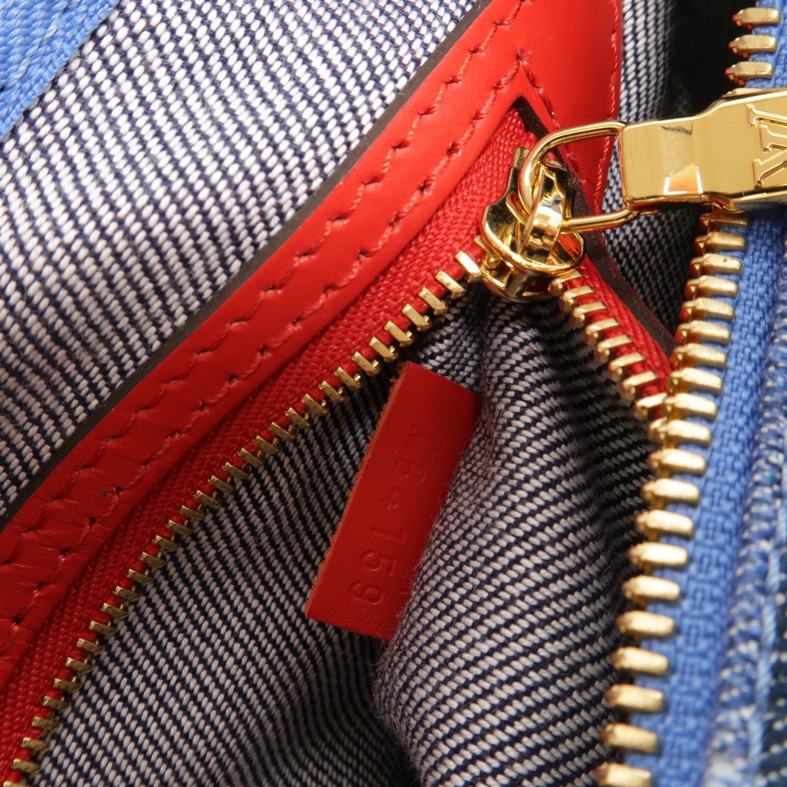 LOUIS VUITTON Monogram Denim Speedy Bandouliere 30金扣手挽肩背兩用袋