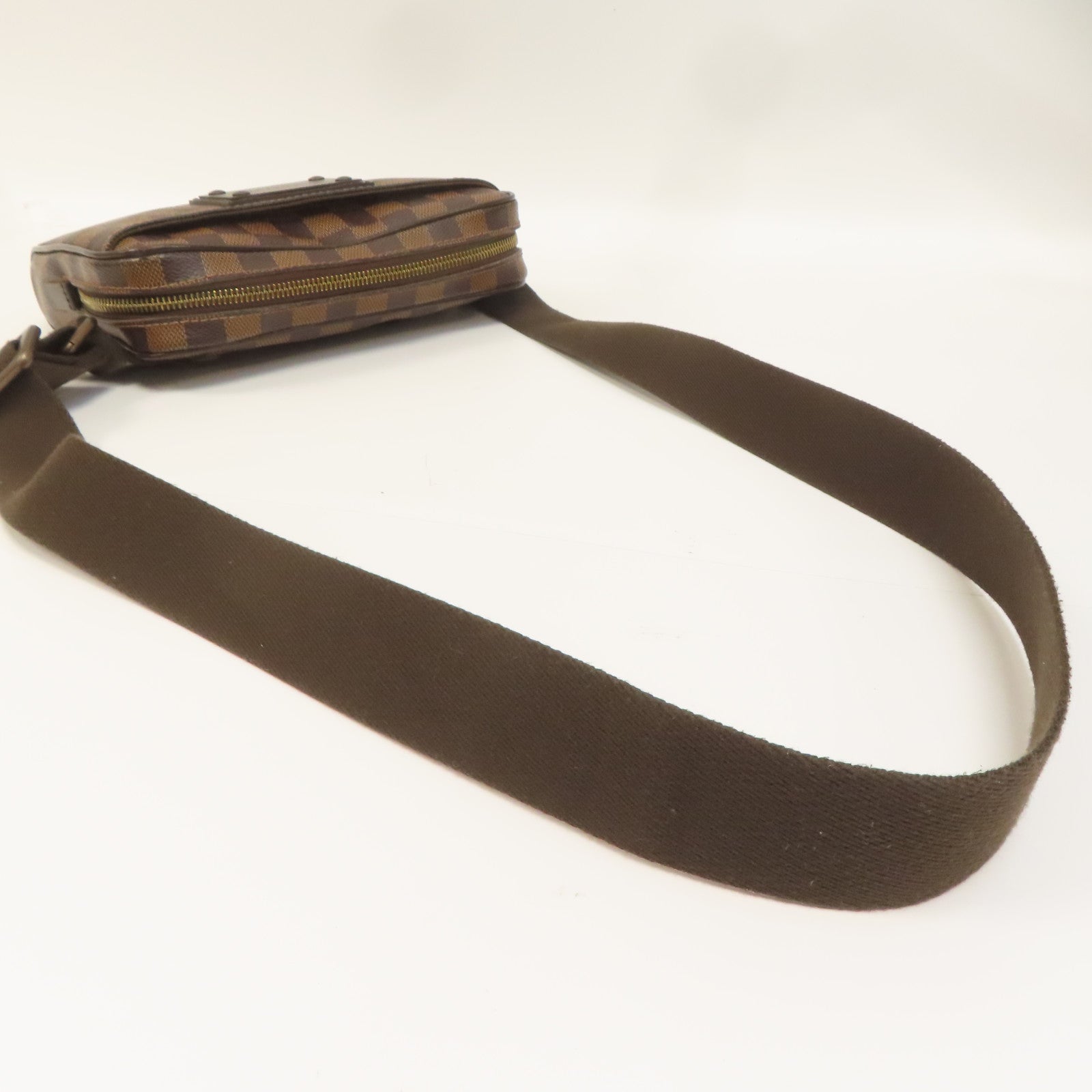 LOUIS VUITTON Damier Brooklyn Bum Bag金扣腰包啡色