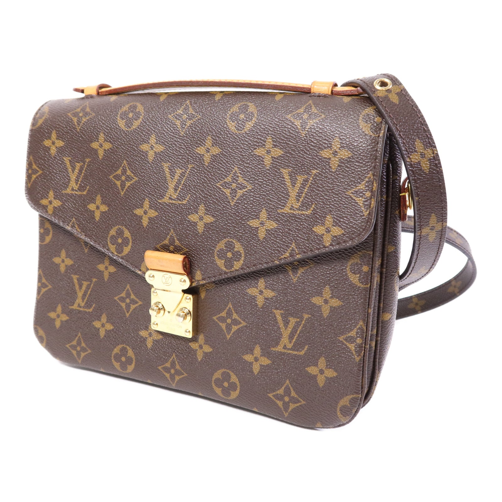 LOUIS VUITTON Monogram Pochette Metis MM金扣手挽肩背兩用袋