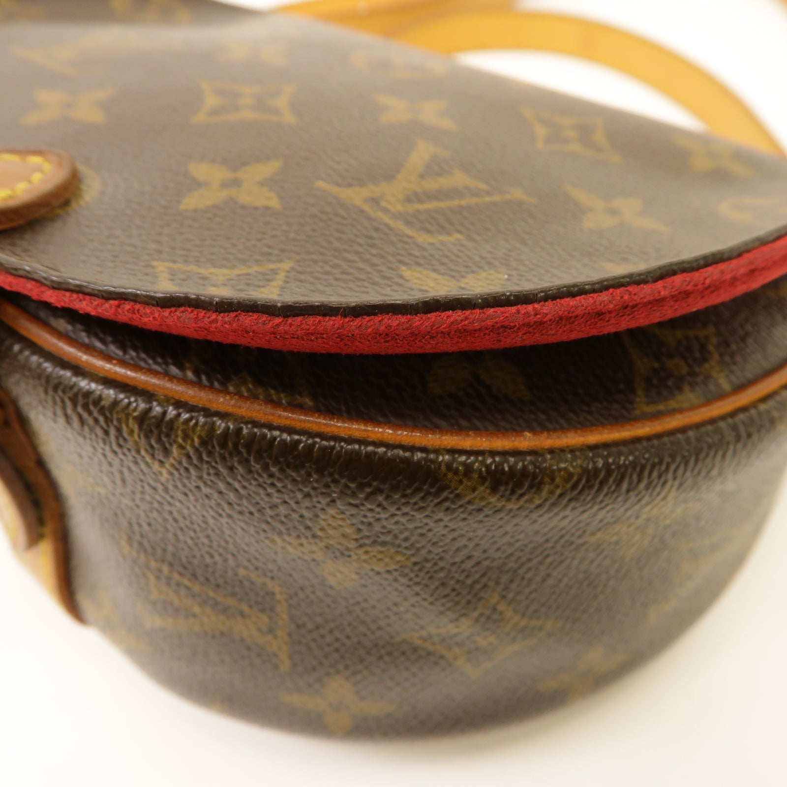 LOUIS VUITTON Monogram Tambourine金扣肩背袋棕色