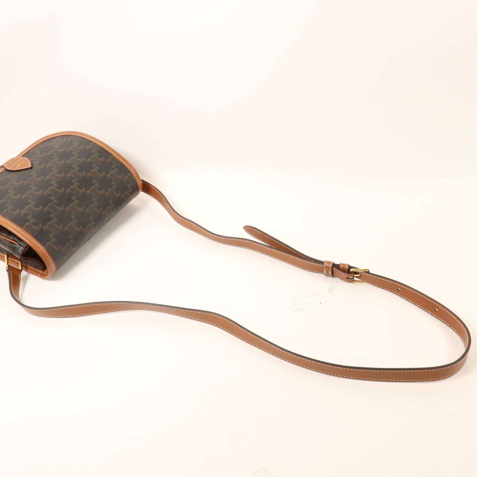 CELINE 塗層帆布Medium Folco肩背袋