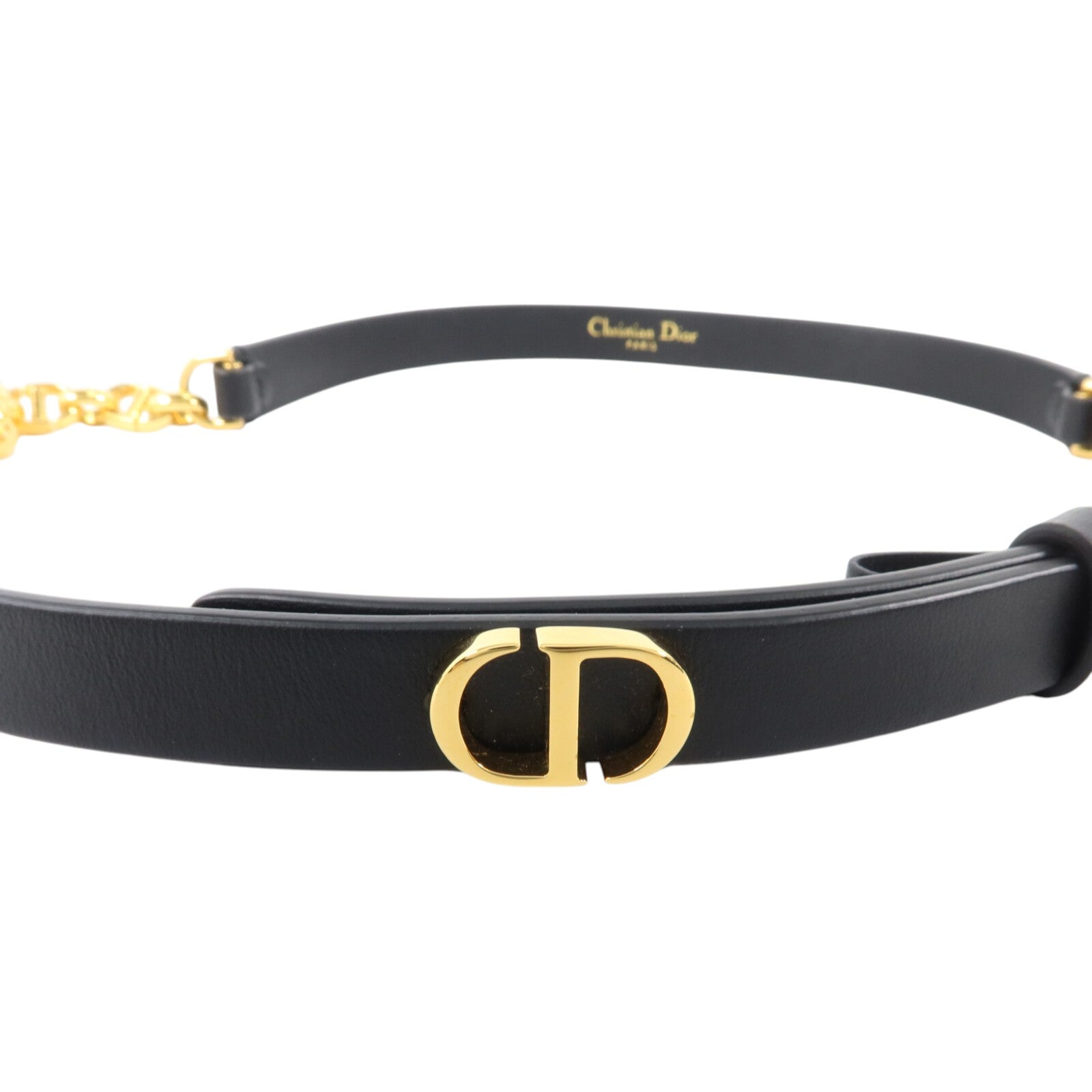 Dior 牛皮皮革Caro Belt 85cm皮帶