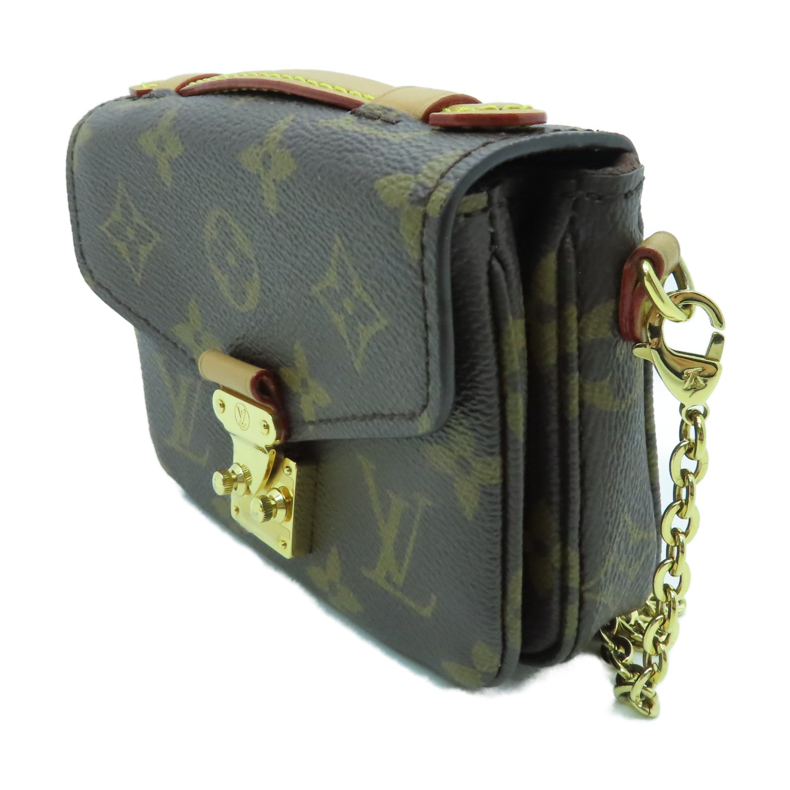 LOUIS VUITTON 【激減優惠】Monogram Micro Metis金扣手挽肩背兩用袋啡色