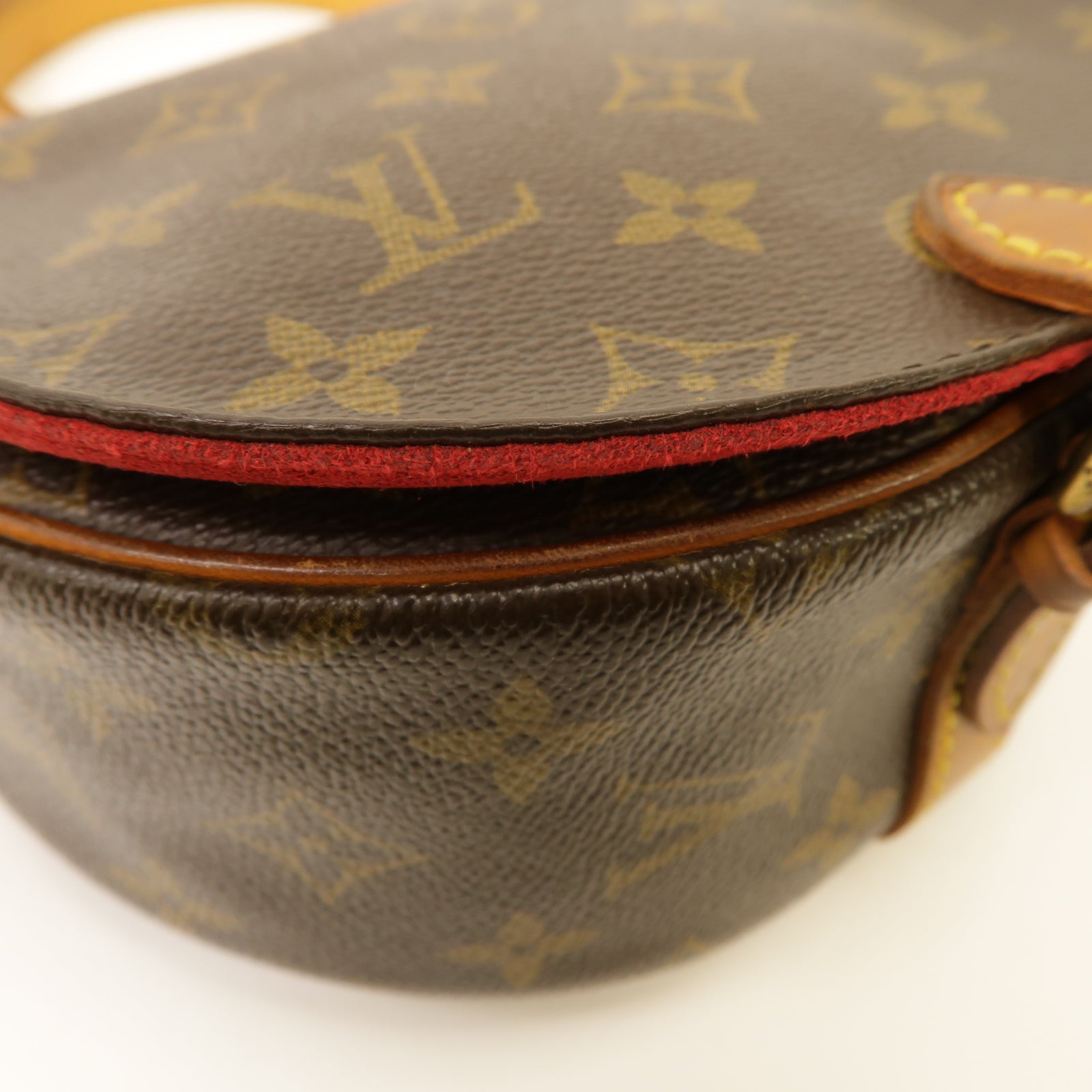 LOUIS VUITTON Monogram Tambourine金扣肩背袋棕色