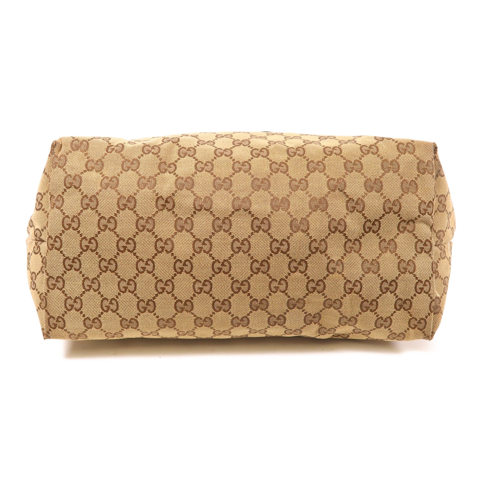 GUCCI 帆布Tote Bag金扣肩背袋
