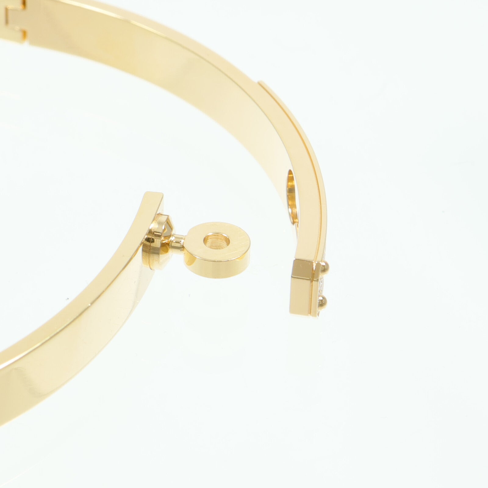 HERMES 18K黃金Kelly Bracelet鑽石手鐲