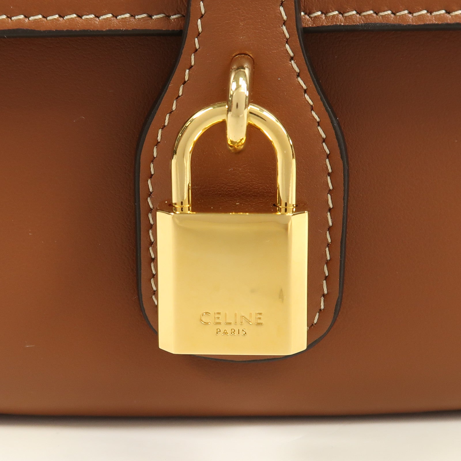 CELINE 牛皮皮革Mini Tabou金扣手挽肩背兩用袋