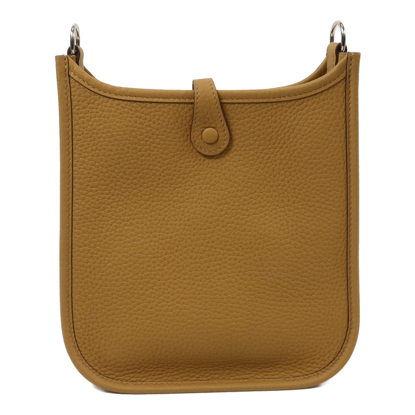HERMES Clemence皮革Evelyne TPM肩背袋Biscuit