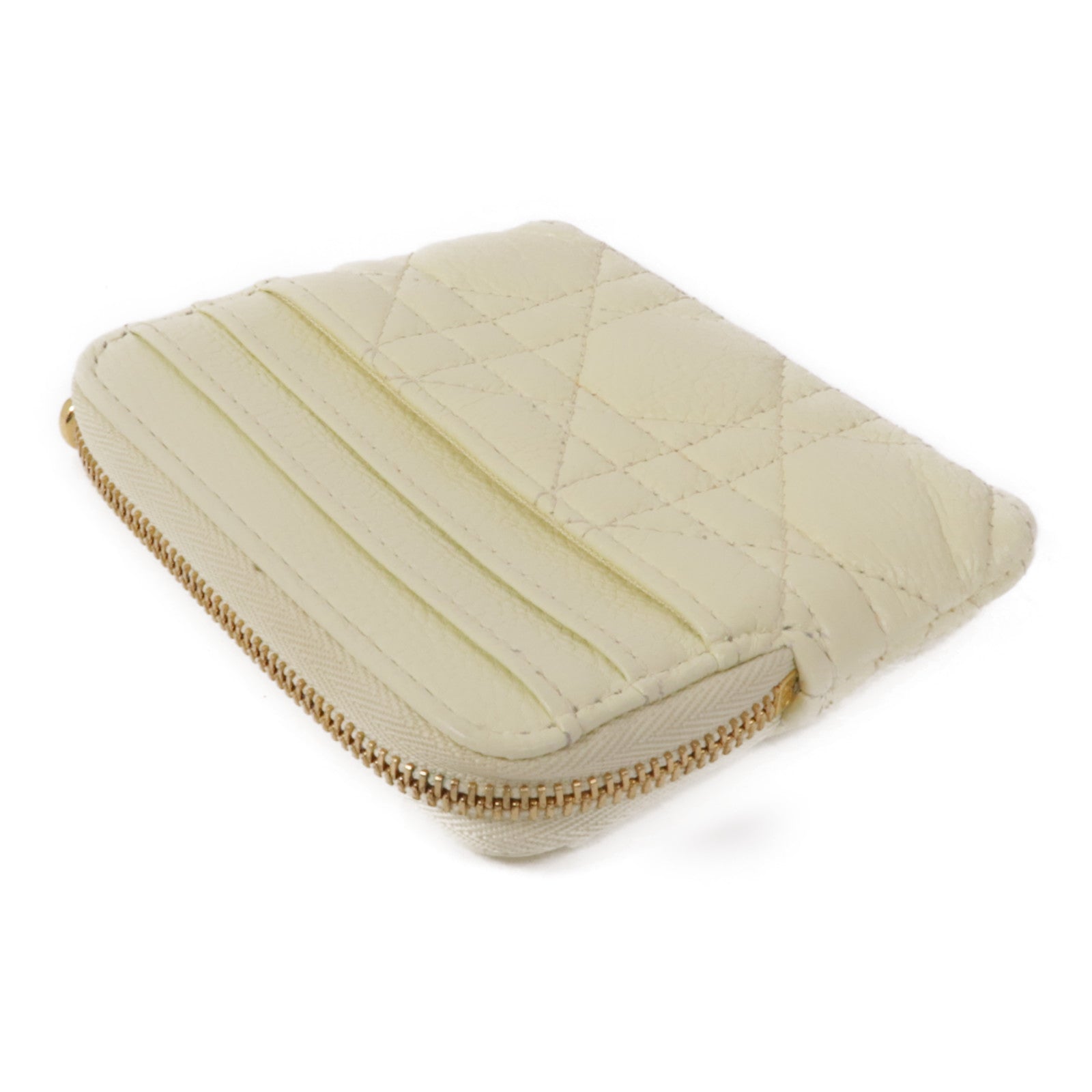 Dior 【激減優惠】牛皮皮革Caro Lavender金扣零錢包