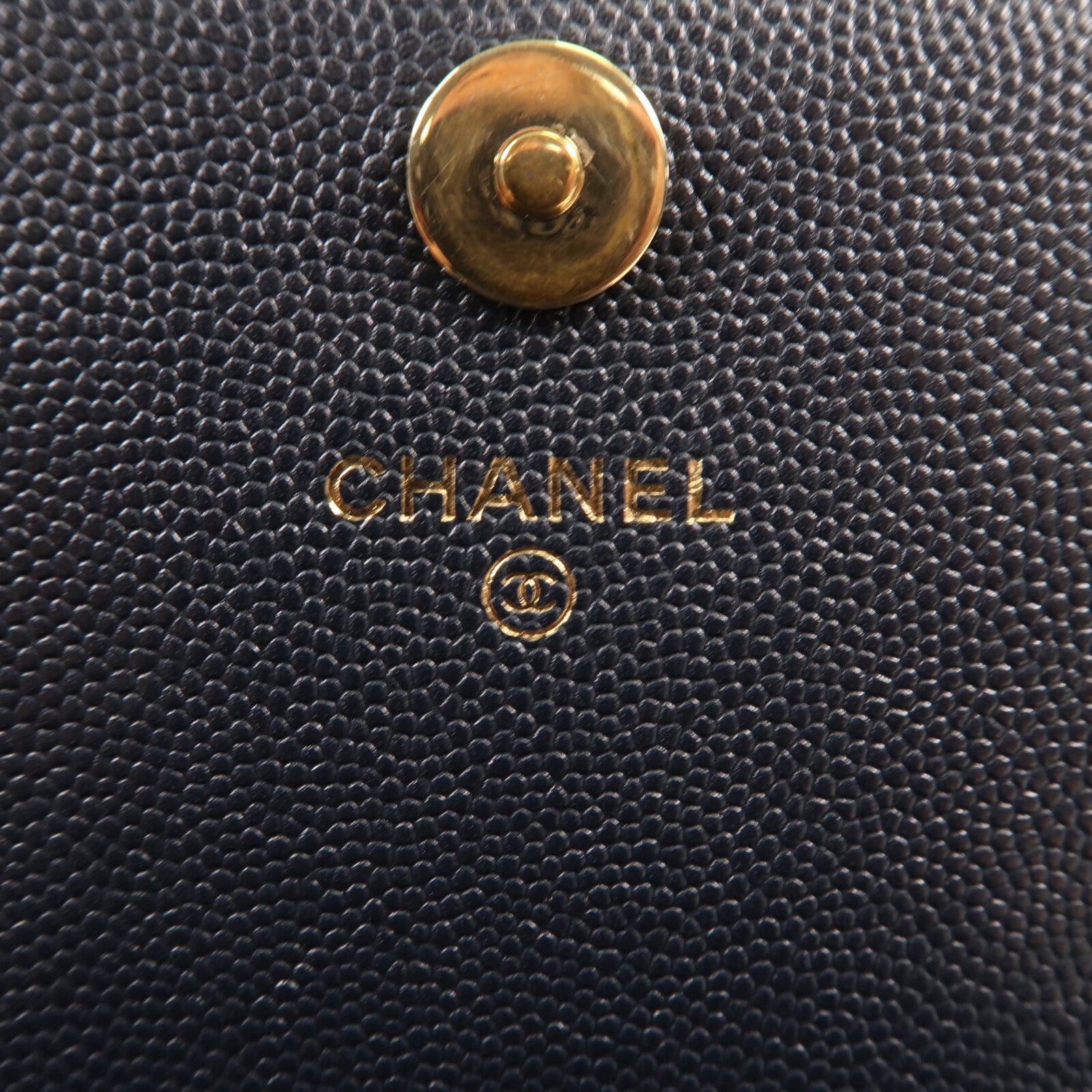 CHANEL 牛皮皮革Mini Wallet On Chain金扣鏈帶肩背袋