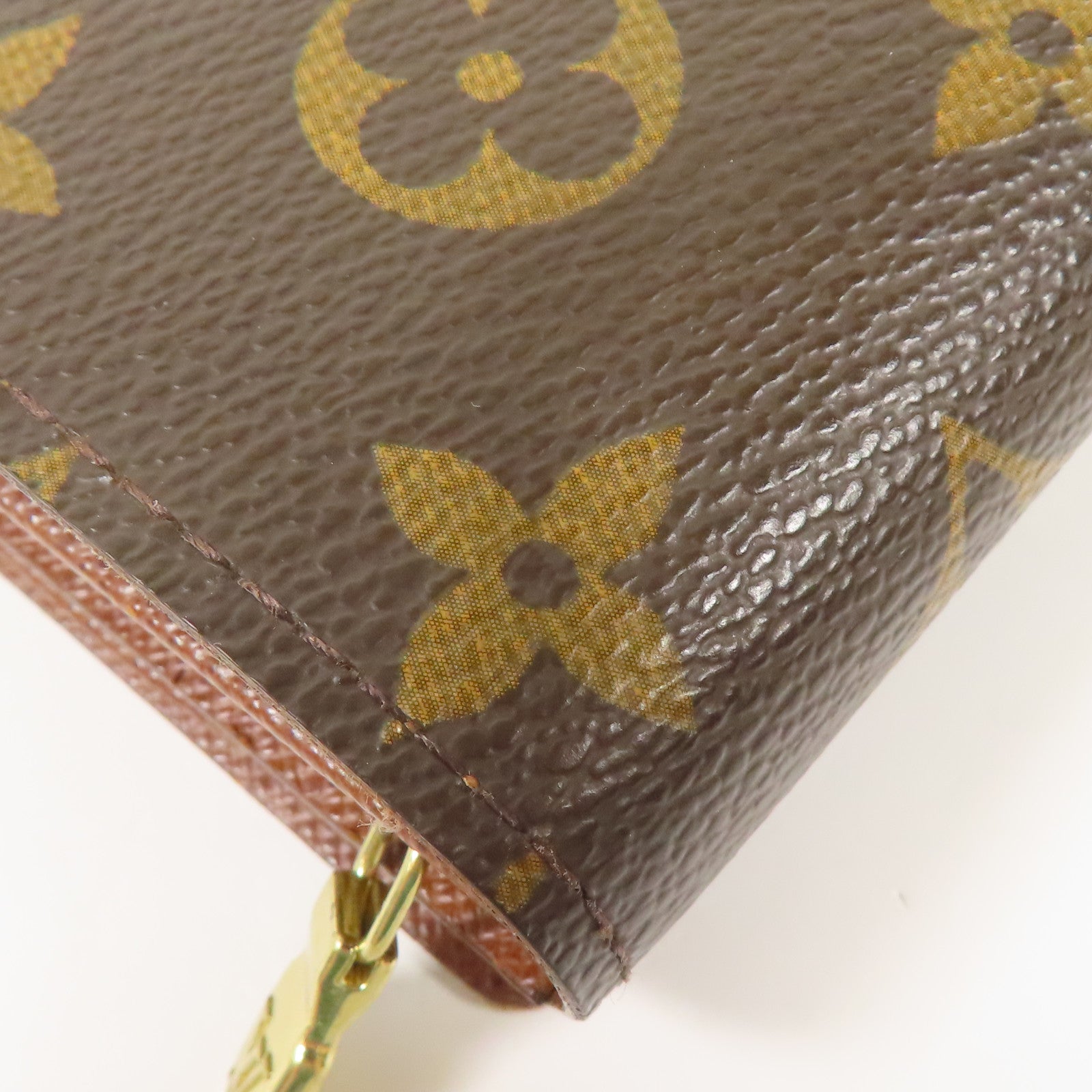 LOUIS VUITTON Monogram Porte Monnaie Tresor金扣錢包