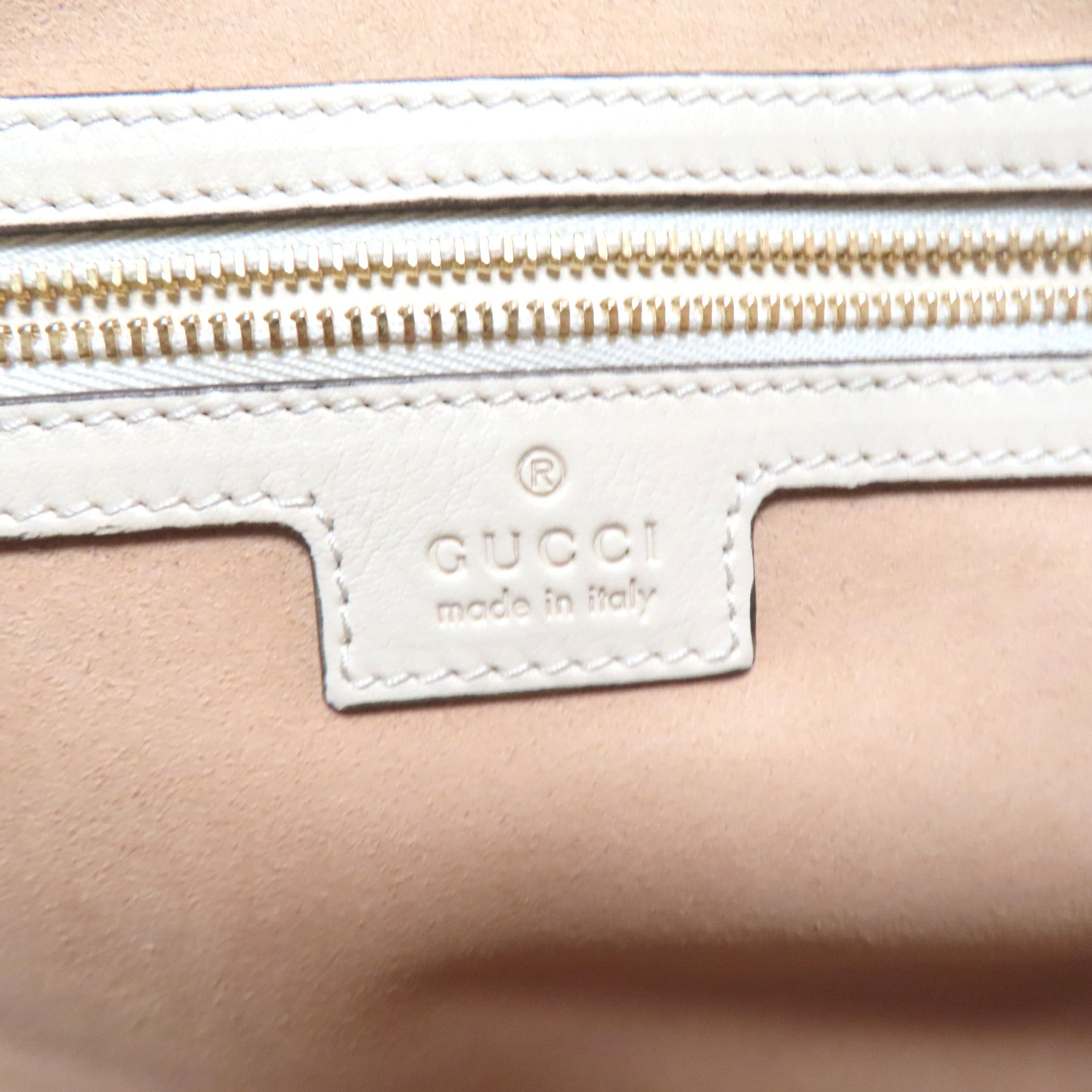 GUCCI 【激減優惠】塗層帆布Shoulder Bag金扣肩背袋啡色
