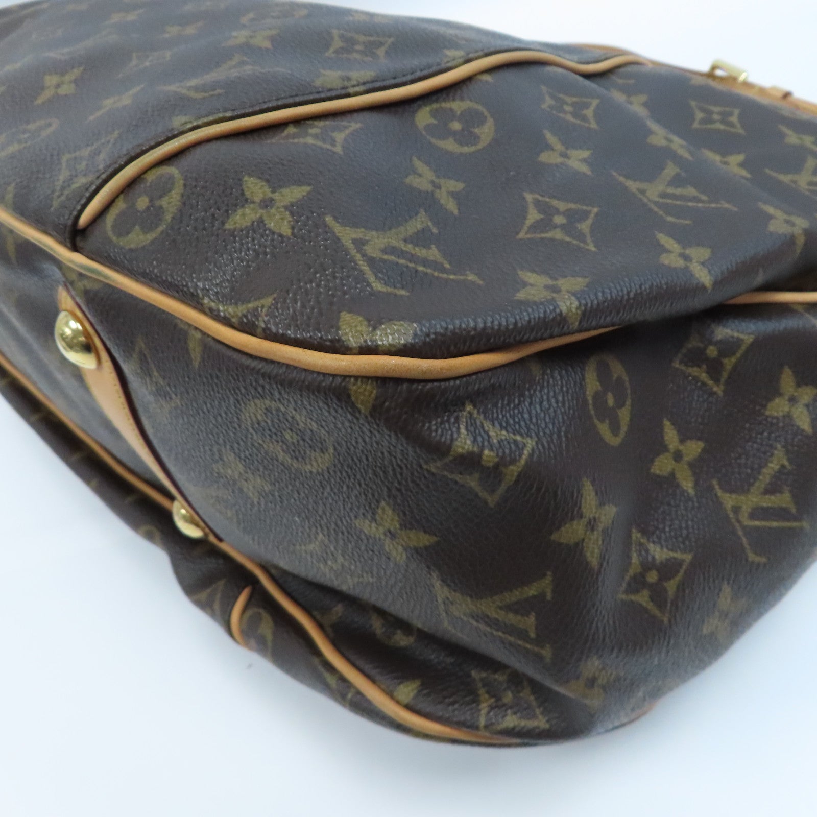 LOUIS VUITTON 【激減優惠】Monogram Galliera PM金扣肩背袋啡色