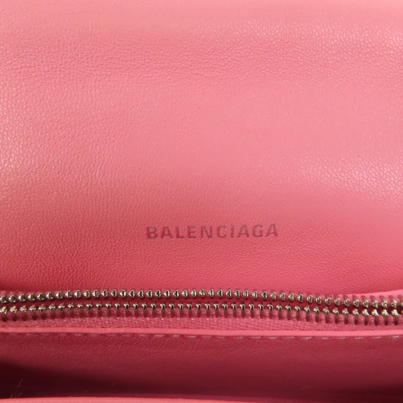 BALENCIAGA 牛皮皮革Crush Small銀扣鏈帶肩背袋