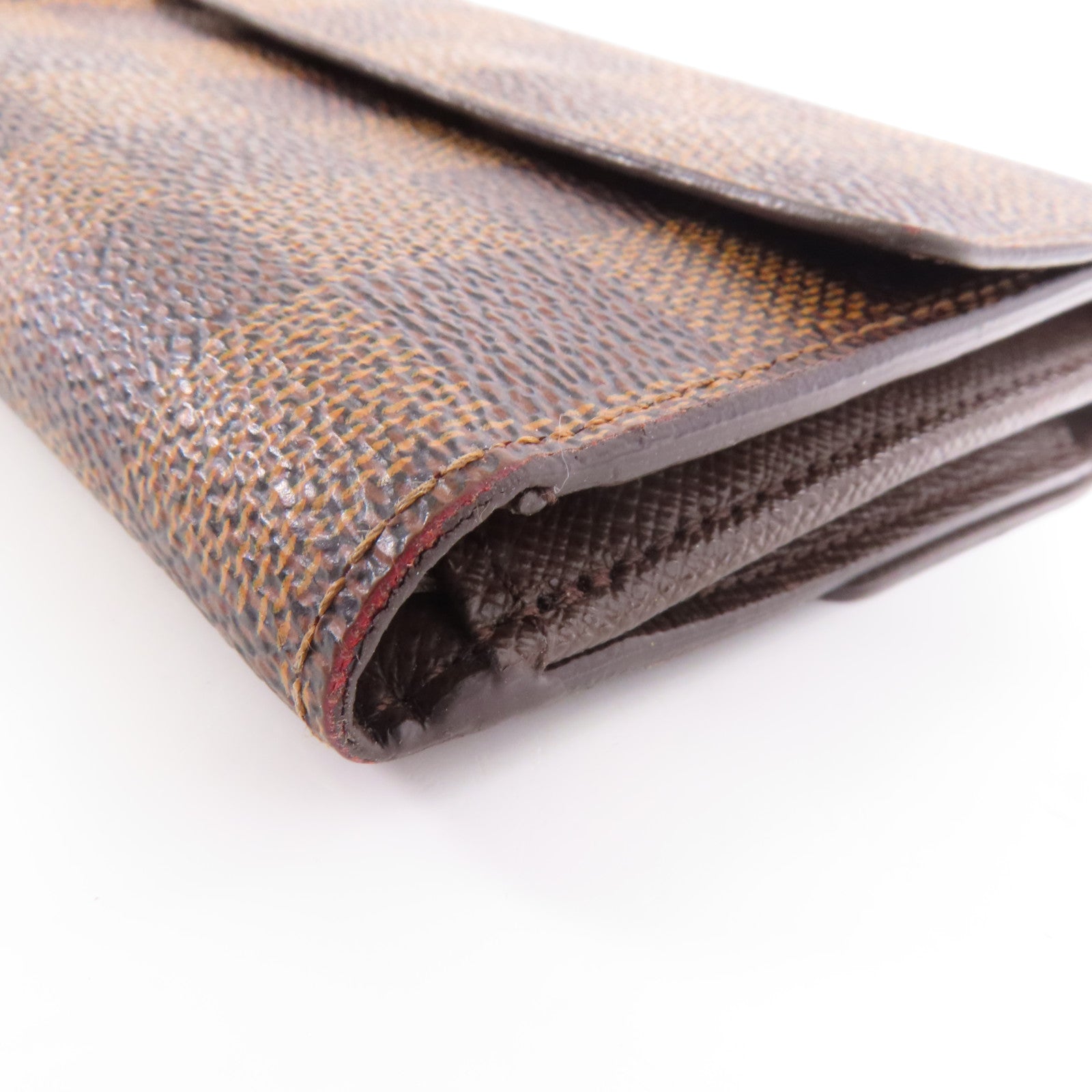 LOUIS VUITTON Damier Porteuille Elise Wallet金扣錢包