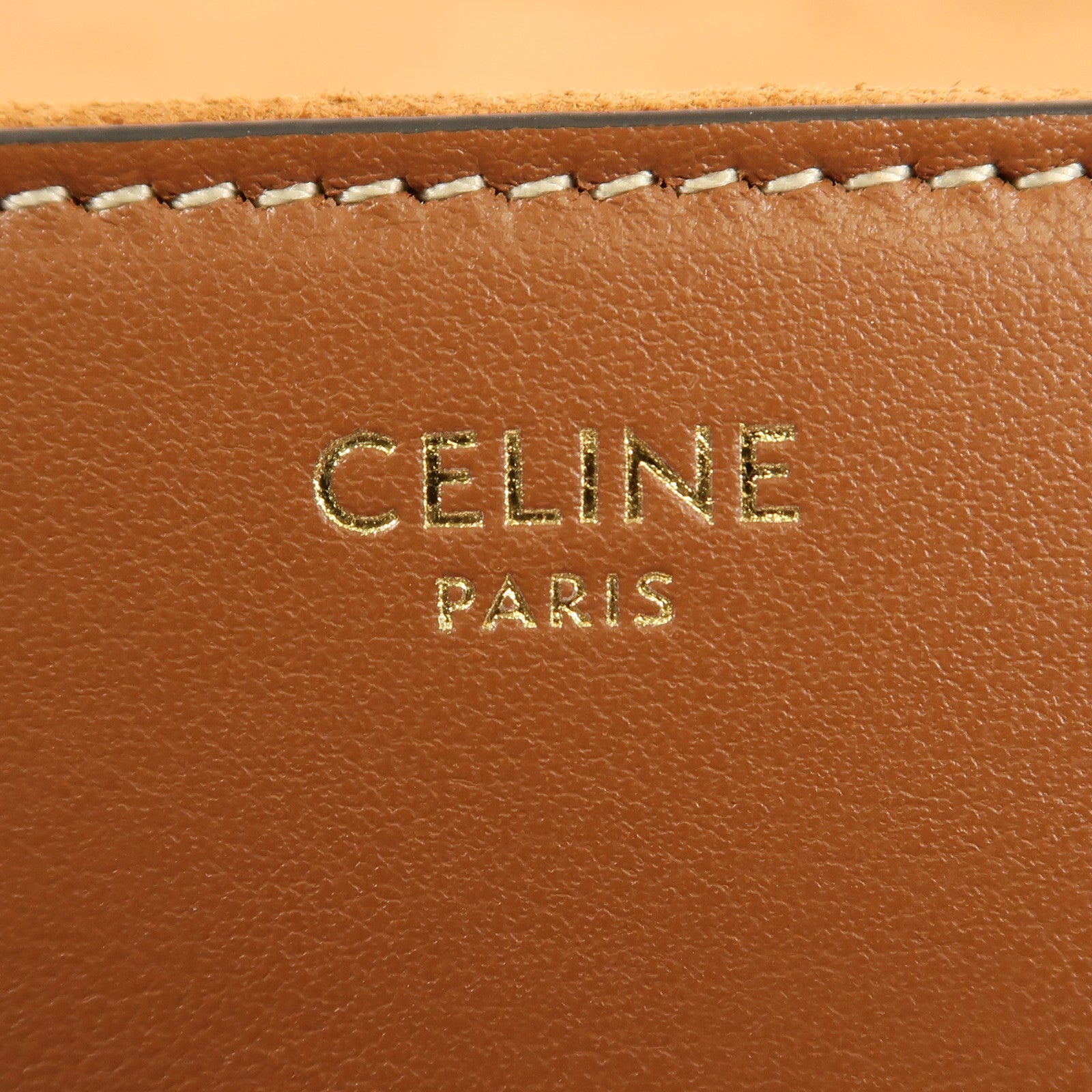 CELINE 牛皮皮革Mini Tabou金扣手挽肩背兩用袋