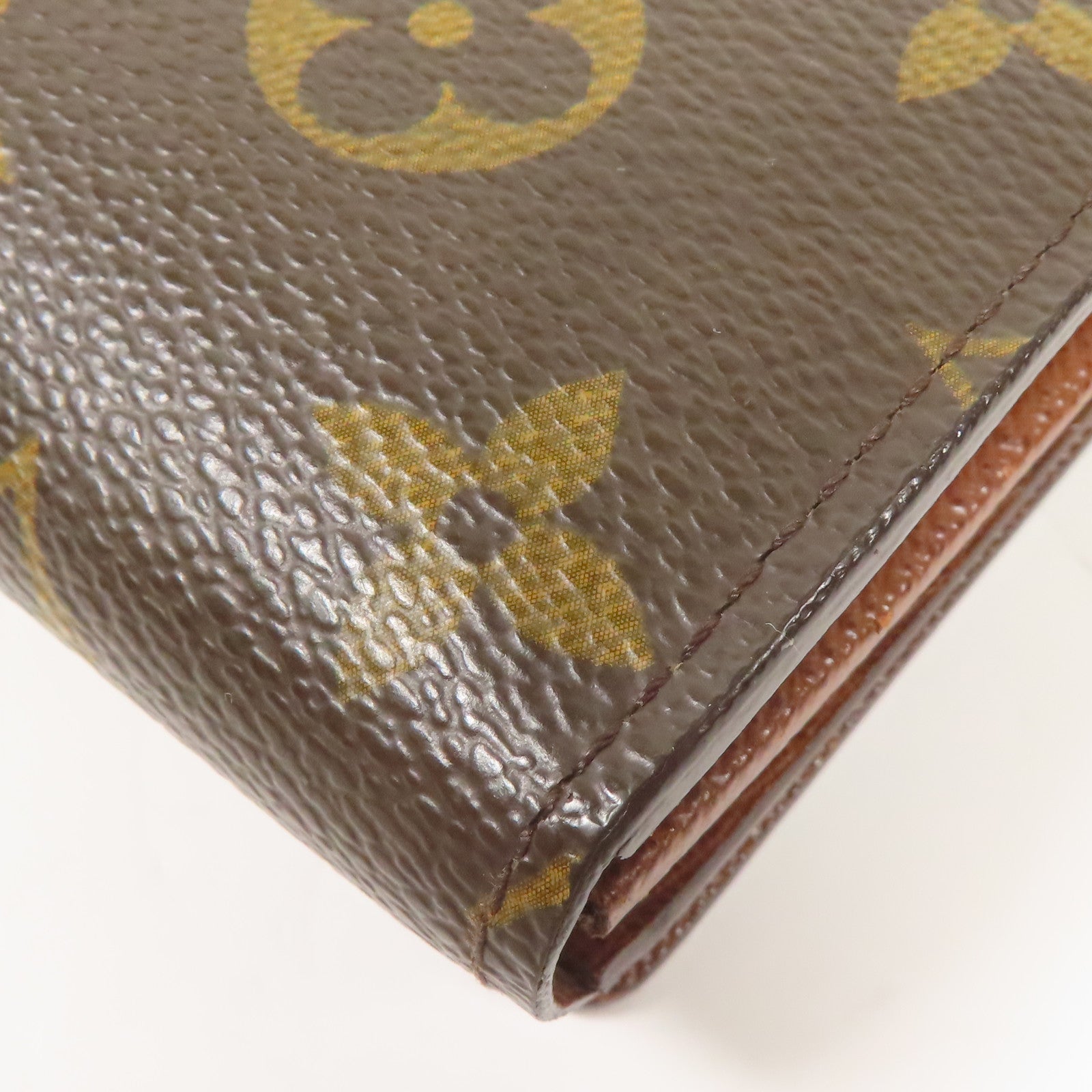 LOUIS VUITTON Monogram Porte Monnaie Tresor金扣錢包