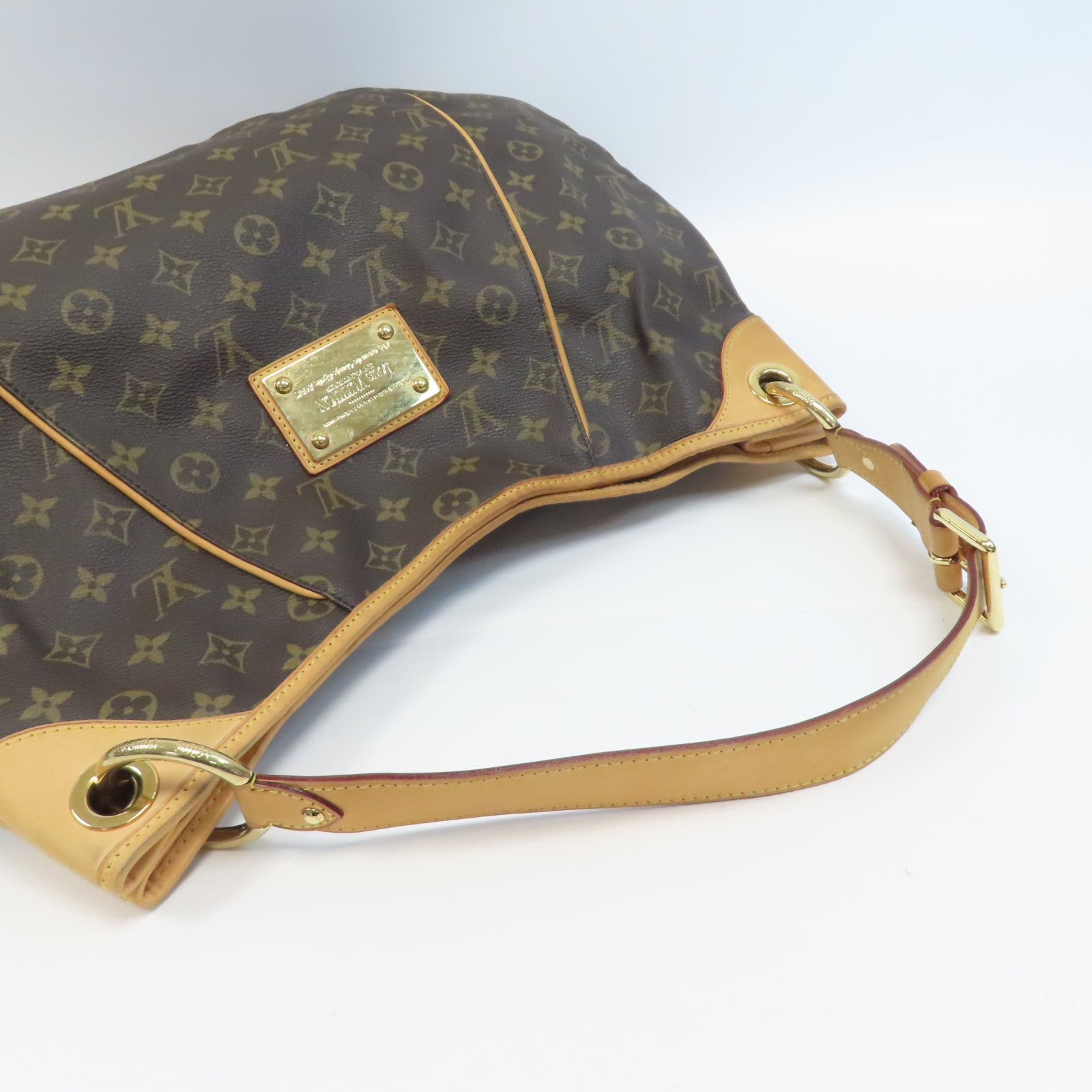 LOUIS VUITTON 【激減優惠】Monogram Galliera PM金扣肩背袋啡色