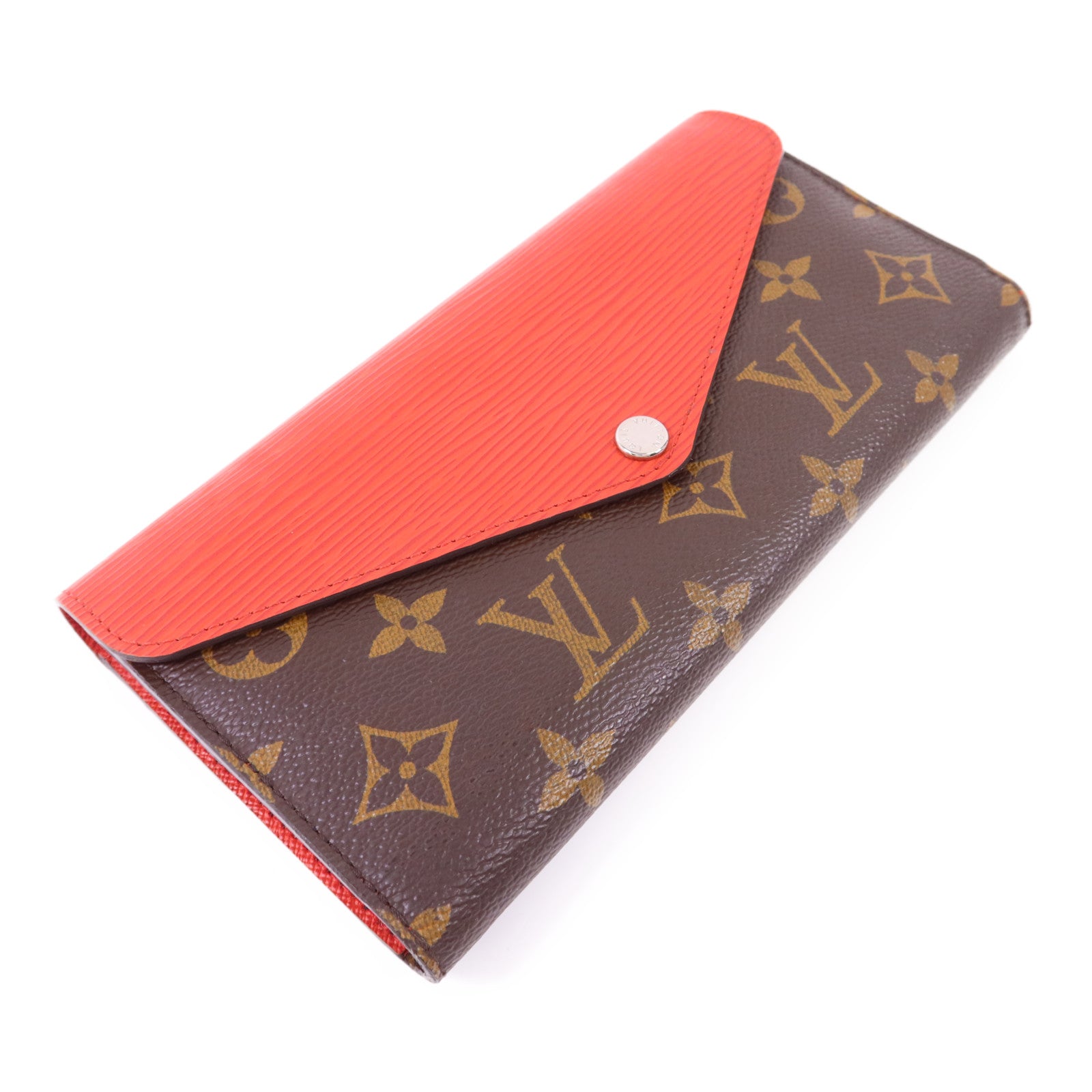 LOUIS VUITTON Monogram/Epi Marie-Lou Long Trifold Wallet銀扣長錢包