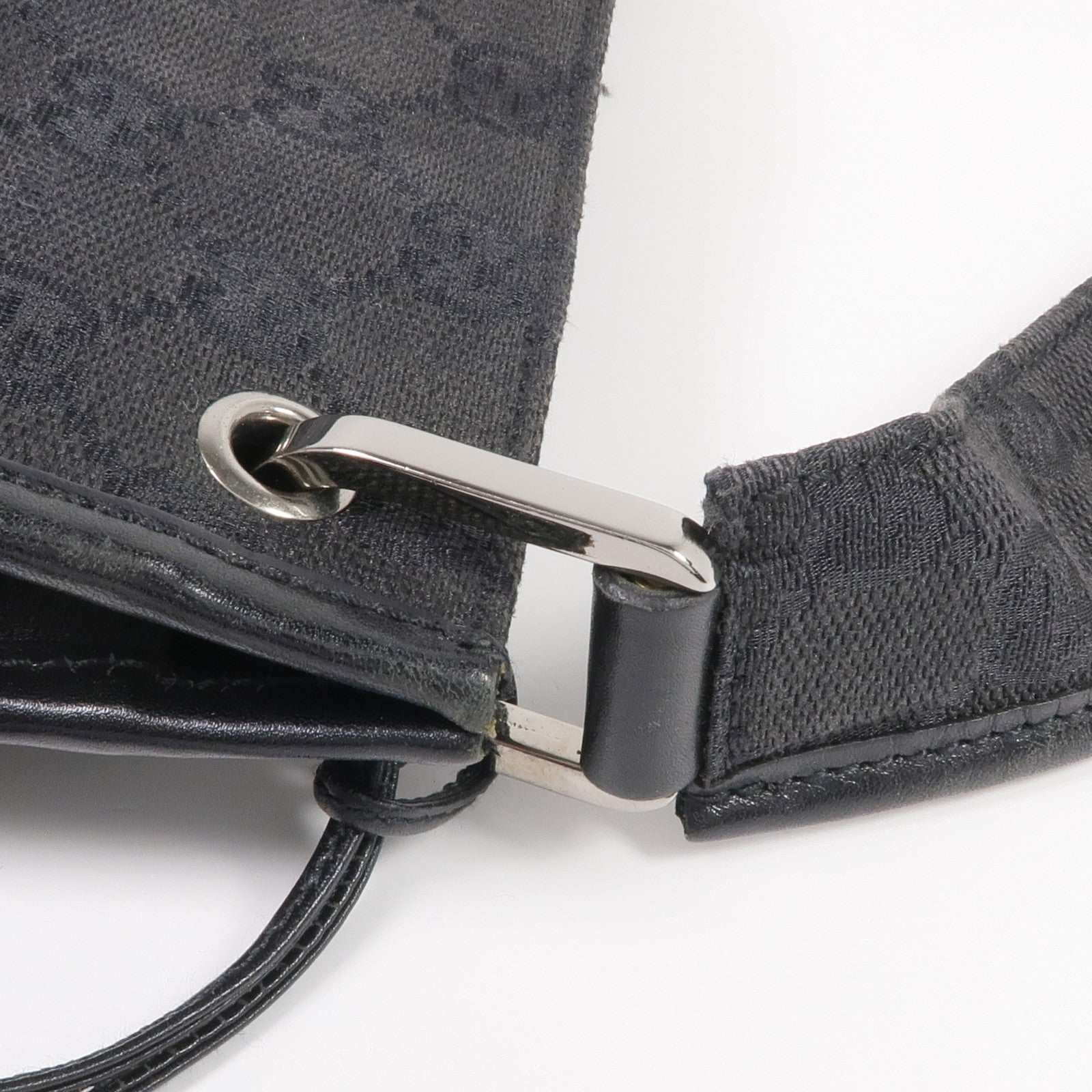 GUCCI 帆布Shoulder Bag銀扣肩背袋