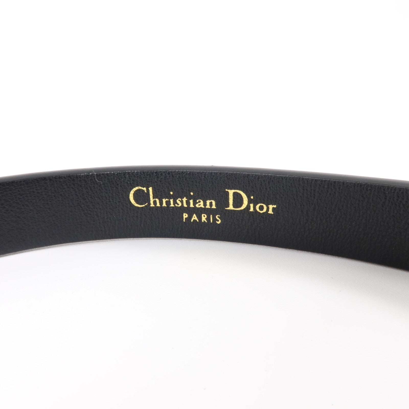 Dior 牛皮皮革Caro Belt 85cm皮帶