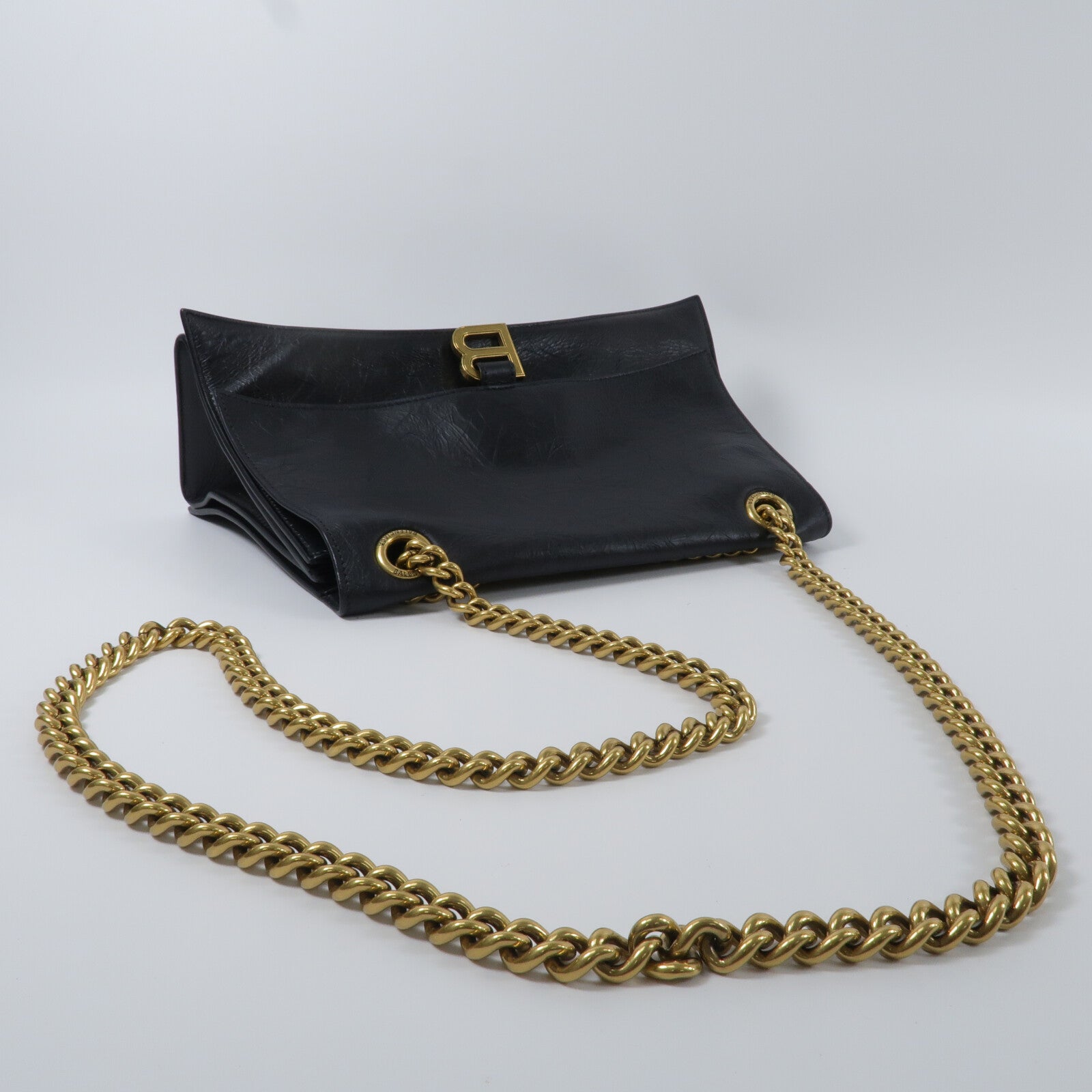 BALENCIAGA 牛皮皮革Crush Mrdium鏈帶肩背袋