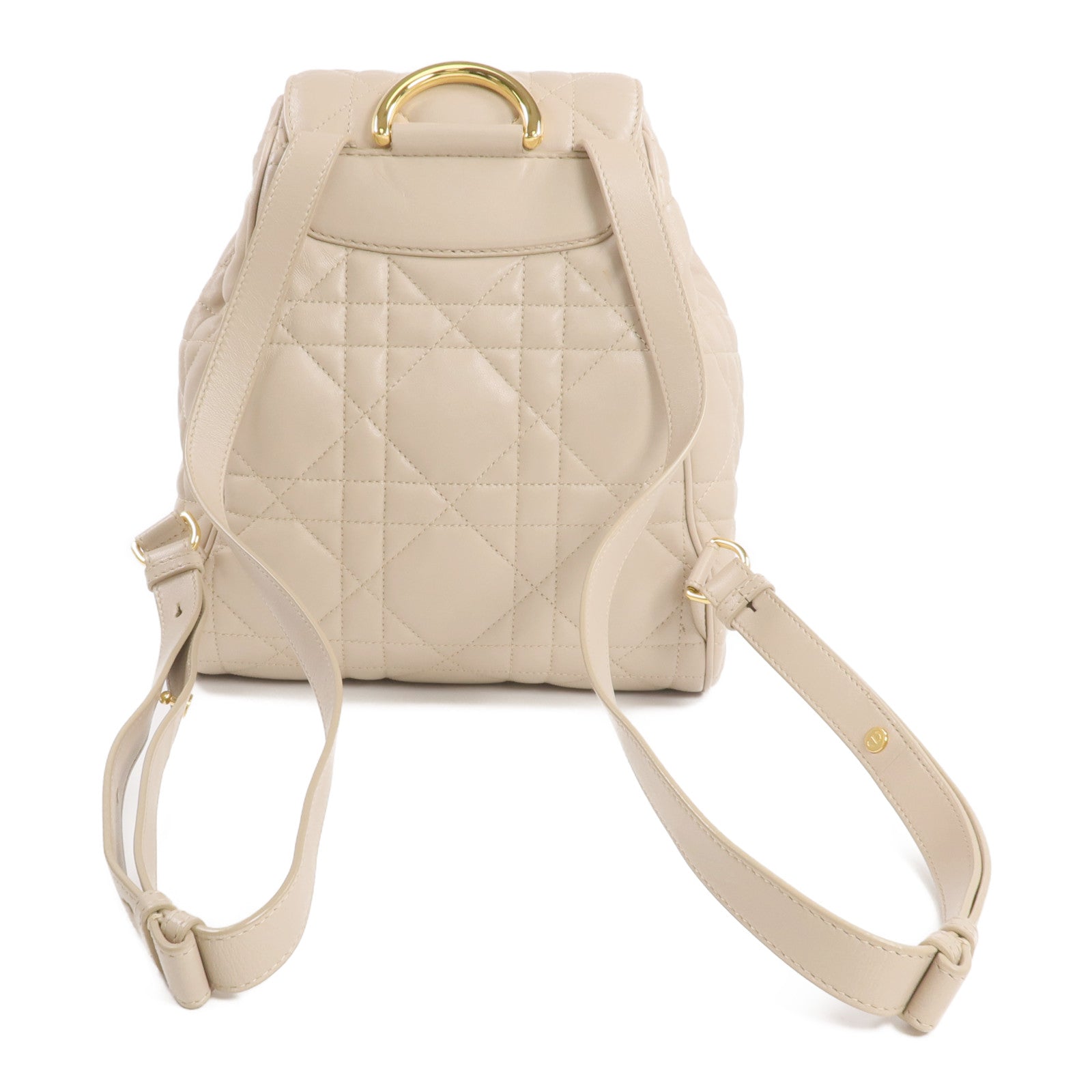 Dior 羊皮皮革Caro Backpack金扣背包