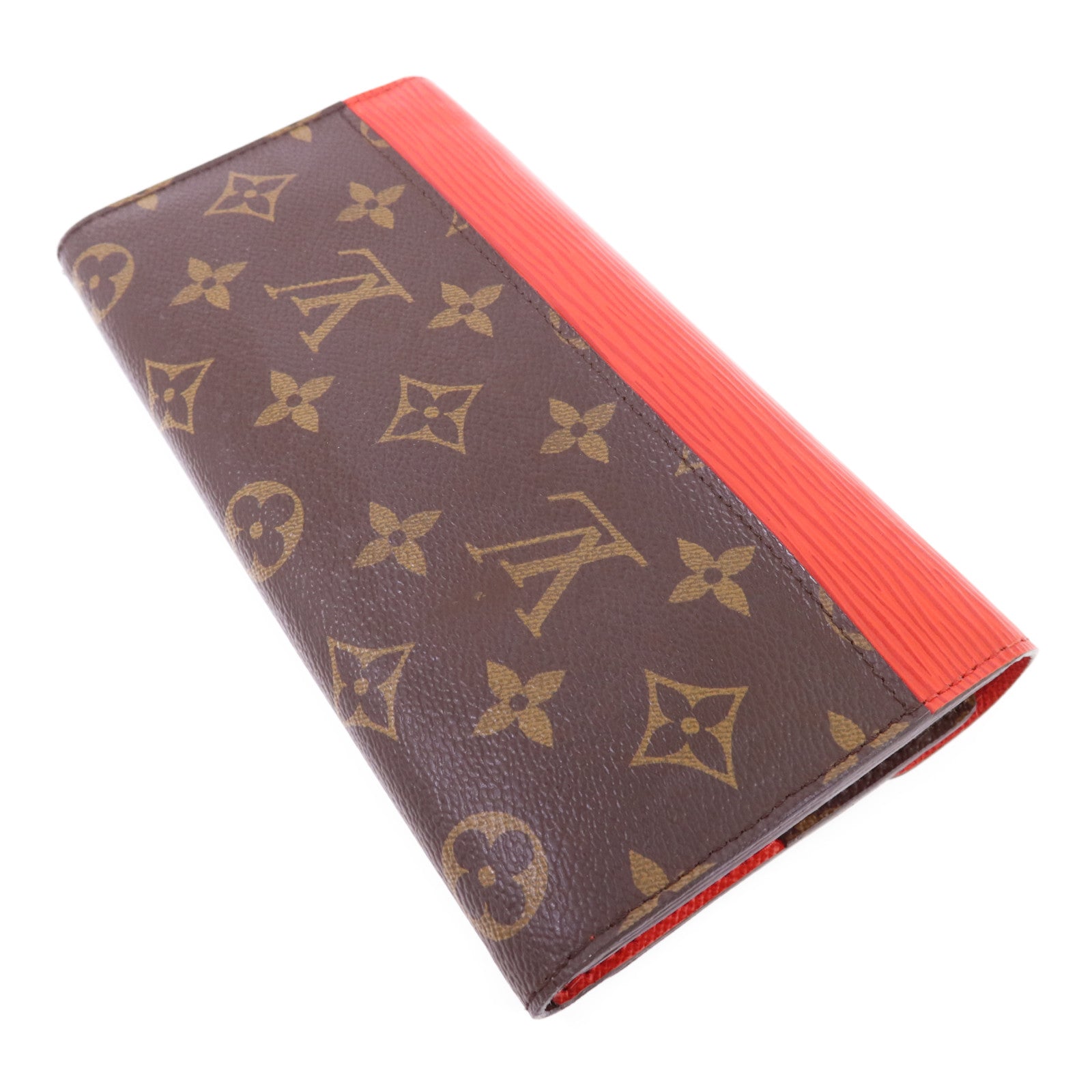 LOUIS VUITTON Monogram/Epi Marie-Lou Long Trifold Wallet銀扣長錢包