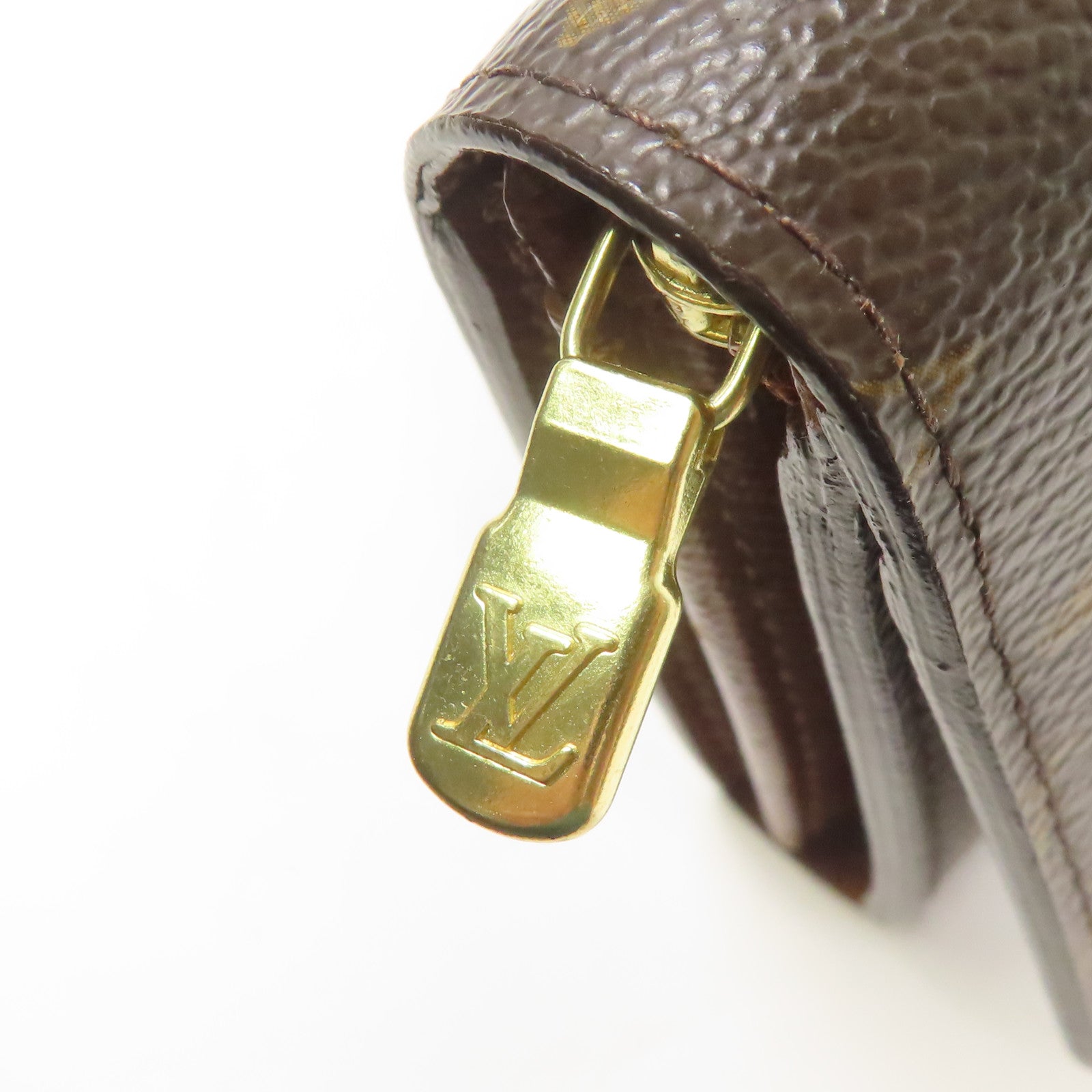LOUIS VUITTON Monogram Porte Monnaie Tresor金扣錢包