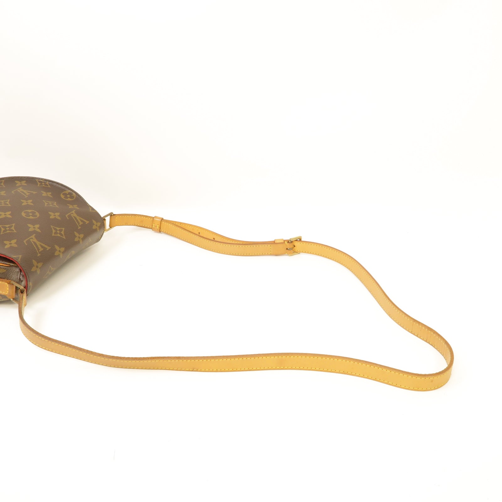 LOUIS VUITTON Monogram Tambourine金扣肩背袋棕色