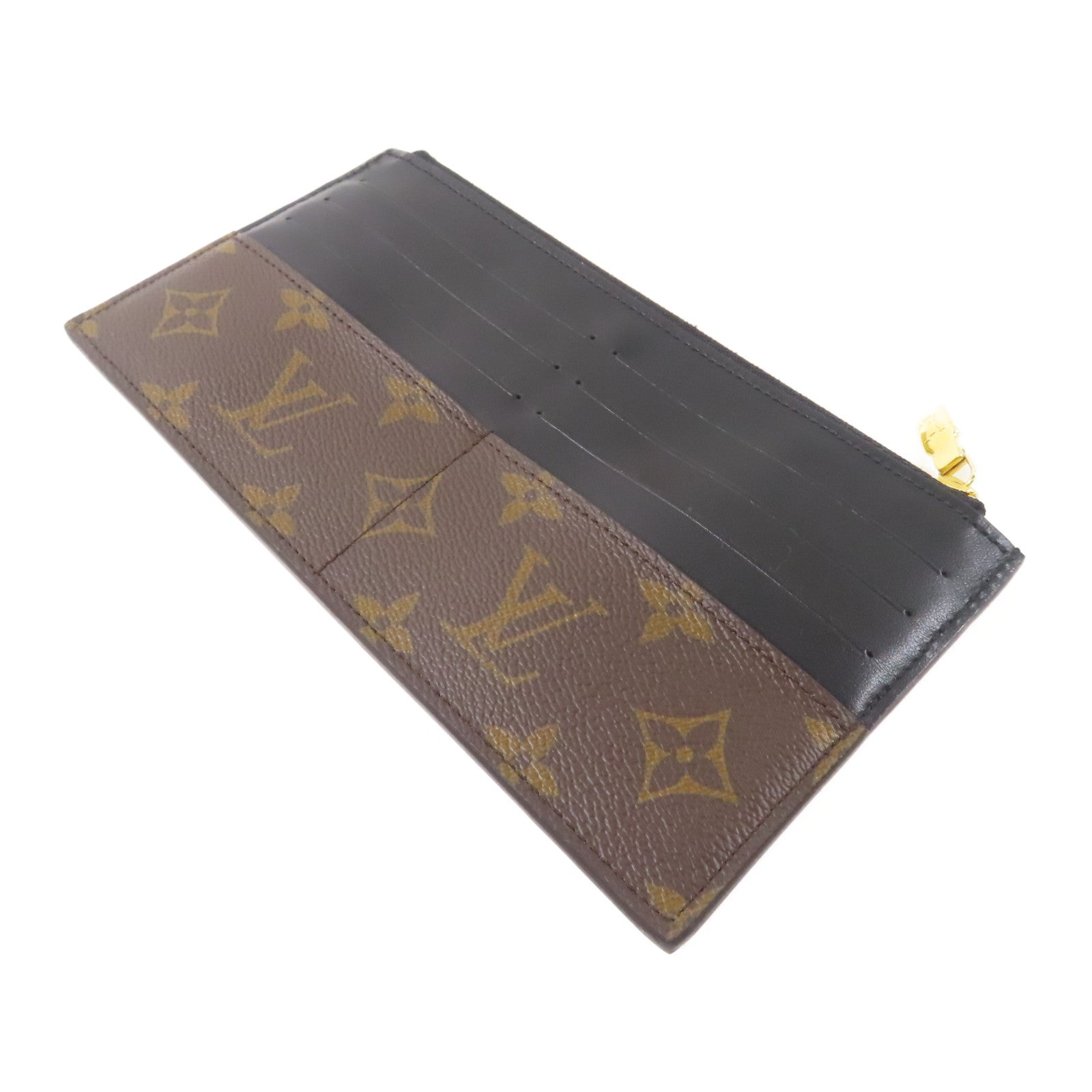LOUIS VUITTON Monogram Slim Purse金扣長錢包