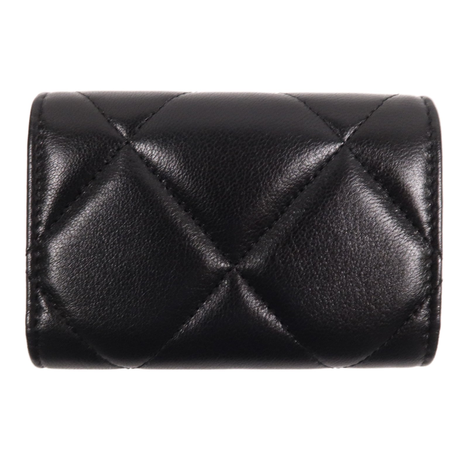 CHANEL 羊皮皮革C19 Wallet金扣錢包
