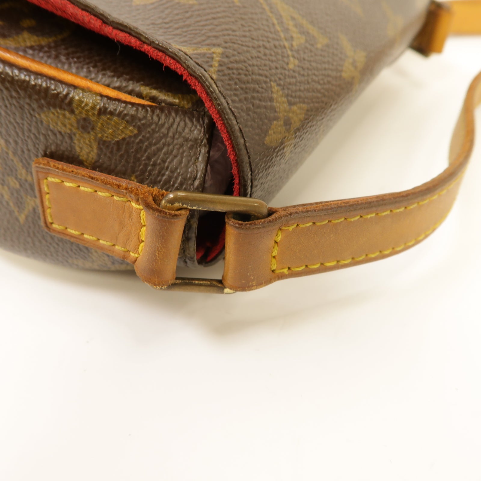 LOUIS VUITTON Monogram Tambourine金扣肩背袋棕色