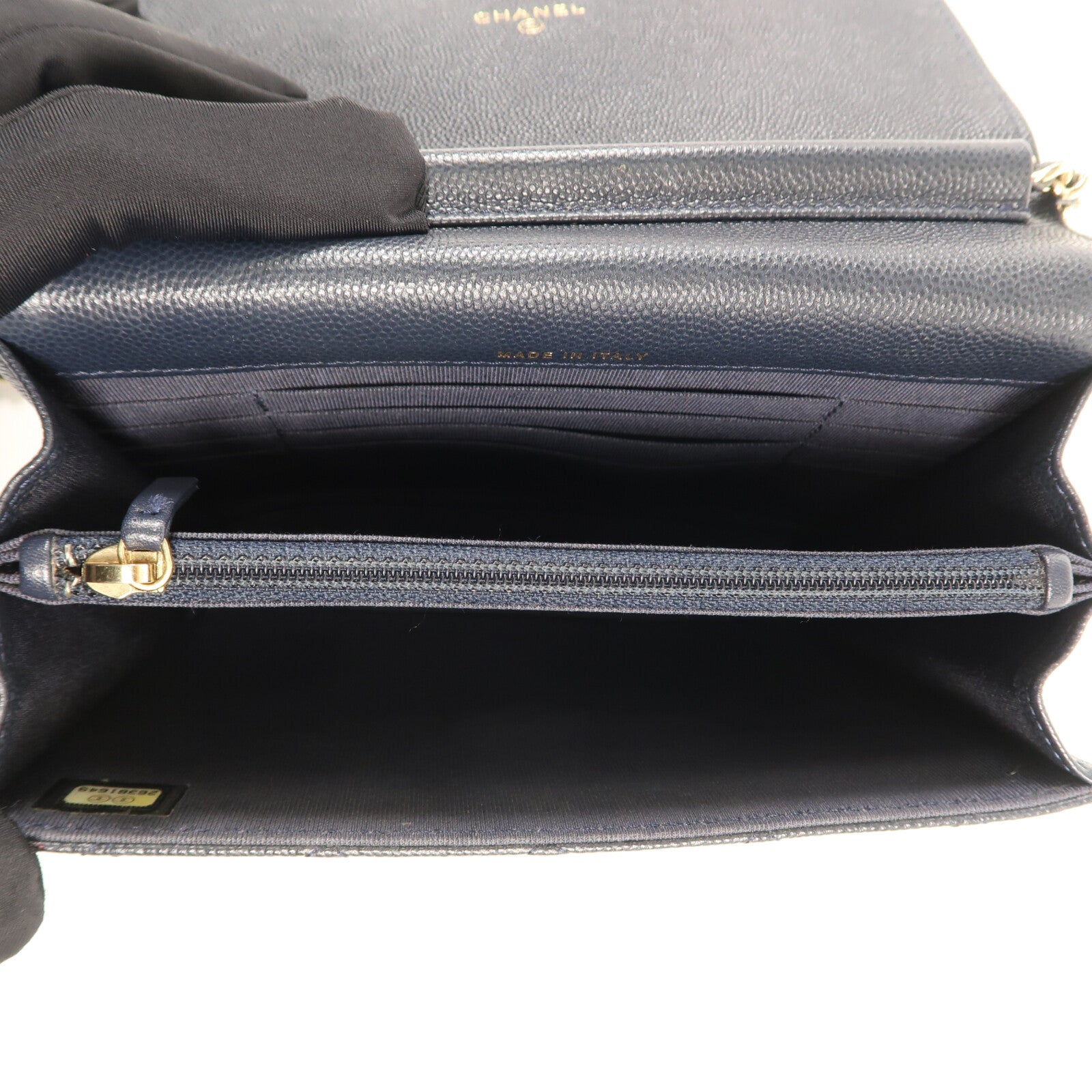 CHANEL 牛皮皮革Mini Wallet On Chain金扣鏈帶肩背袋